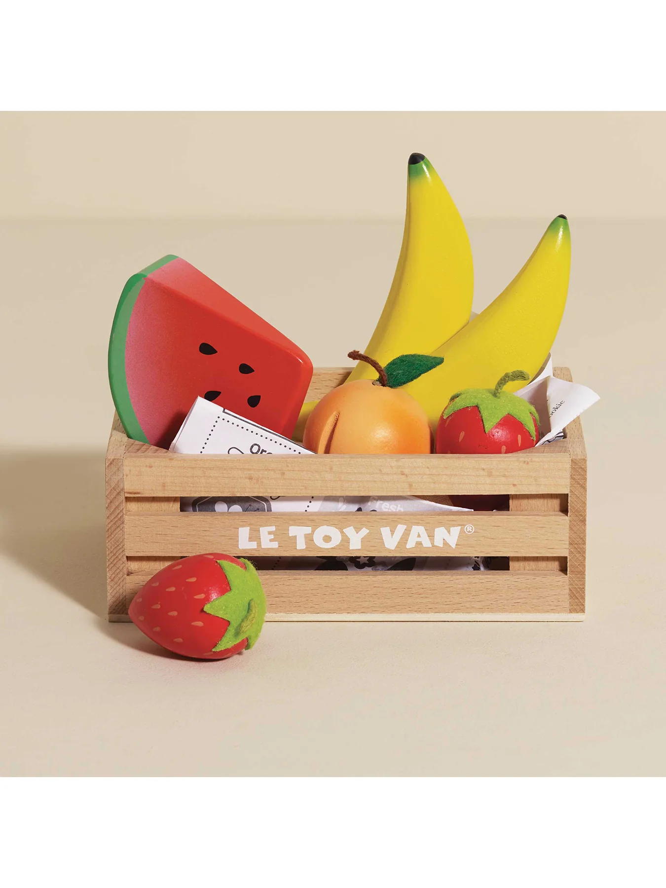 Wooden Food Crate Fruit Toy Set - Image 2