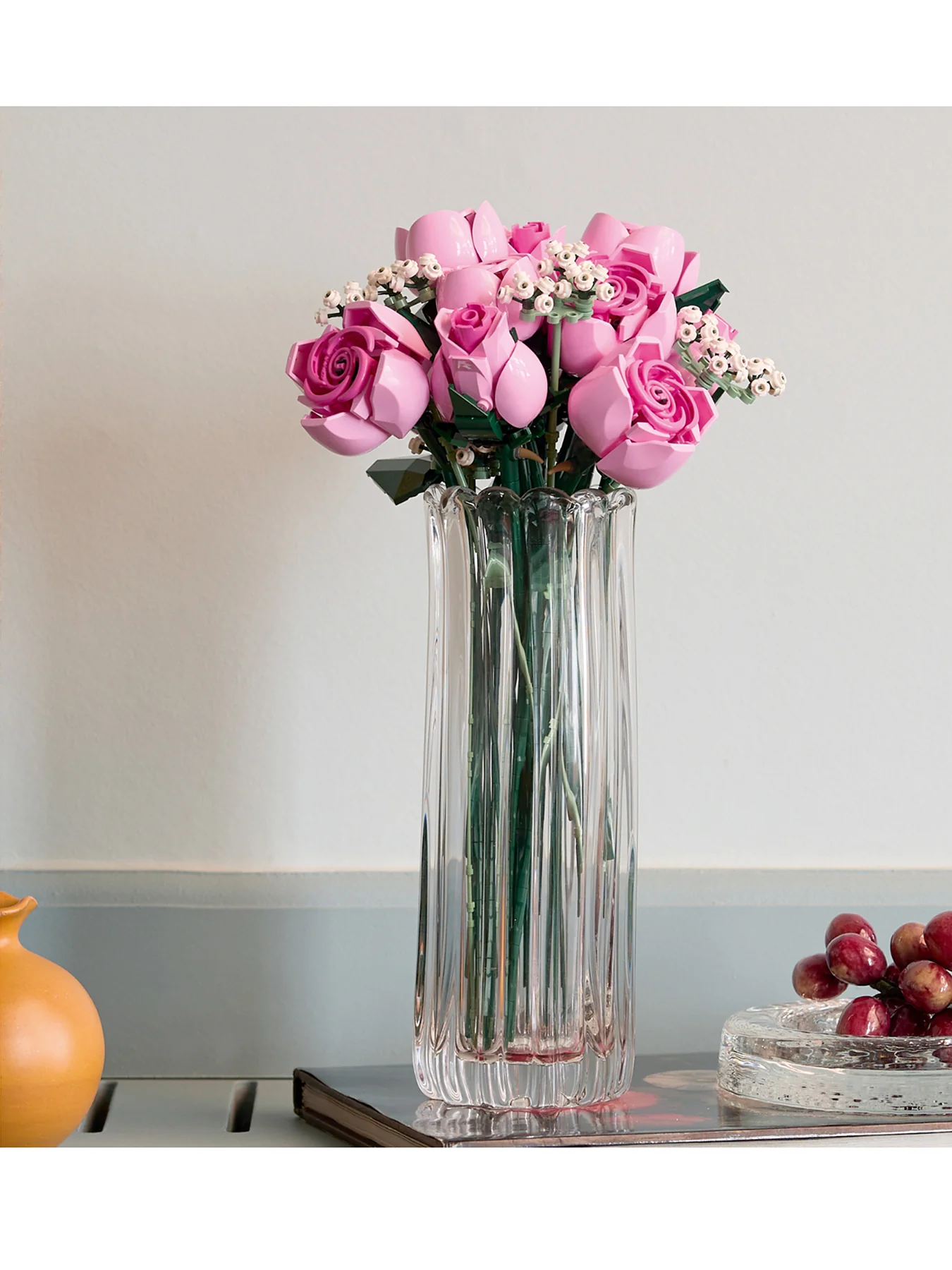Botanical Bouquet of Pink Roses Set 10374 - Image 3