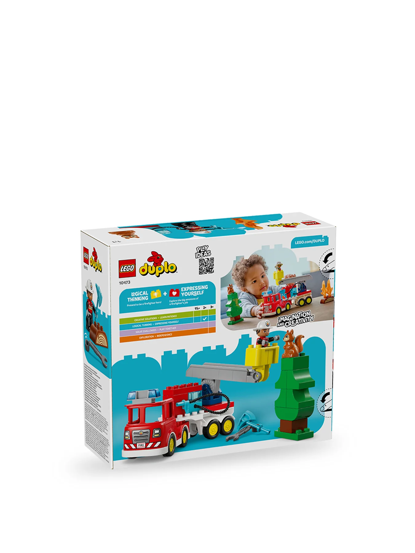 City Fire Truck with Hose and Firefighter Set 10473
