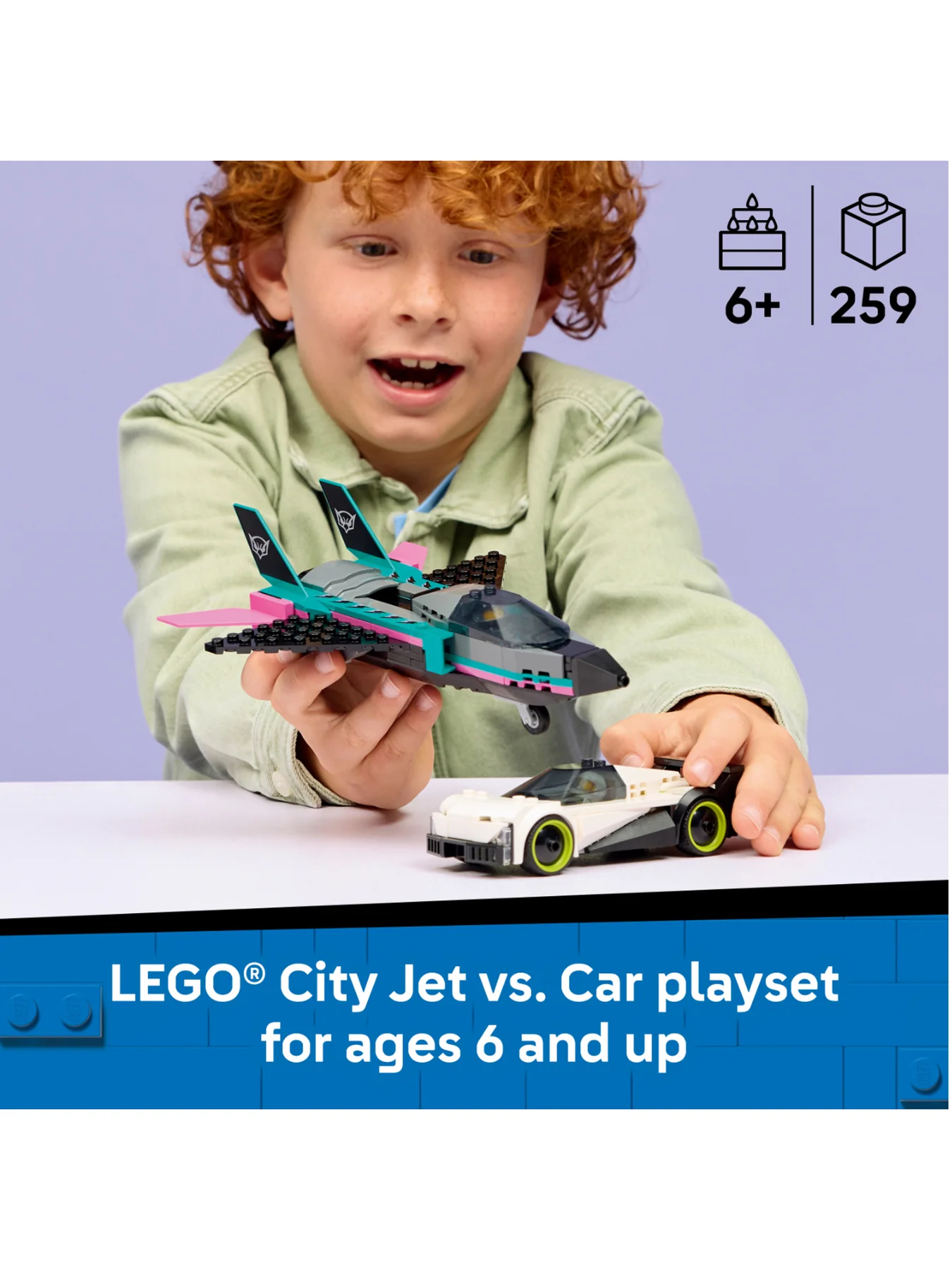 City Jet vs Car Playset 60489 - Image 2