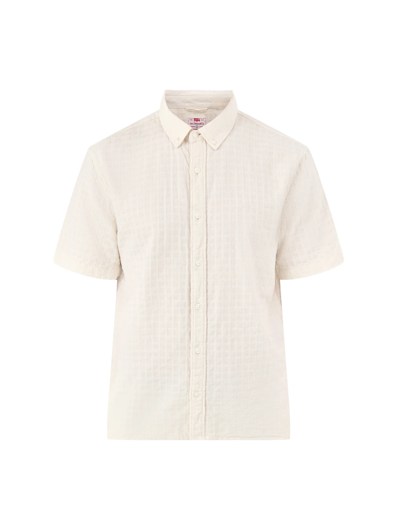 Authentic Button Down Short Sleeve Shirt White