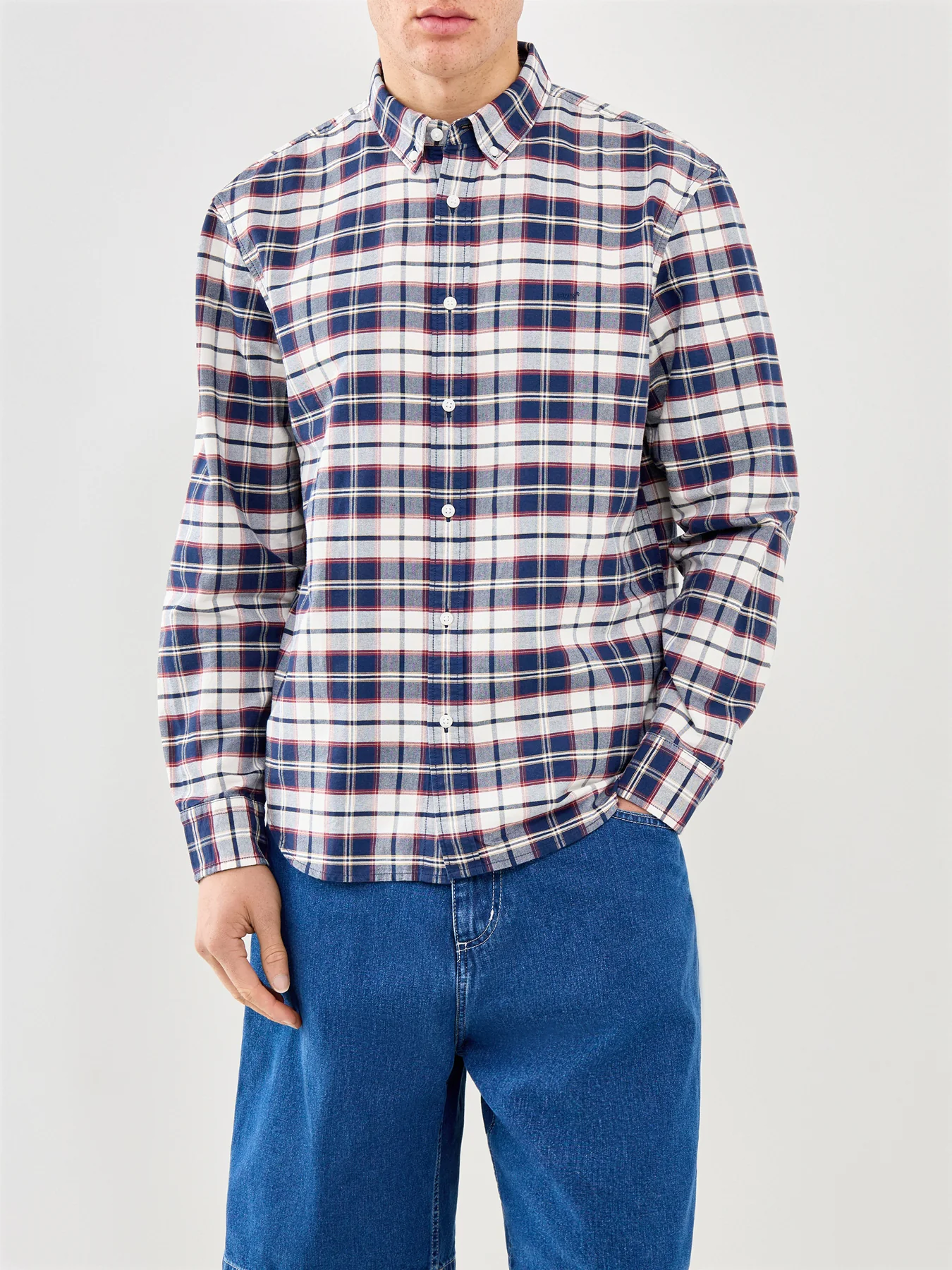 Authentic Button Down Shirt Blue - Image 4