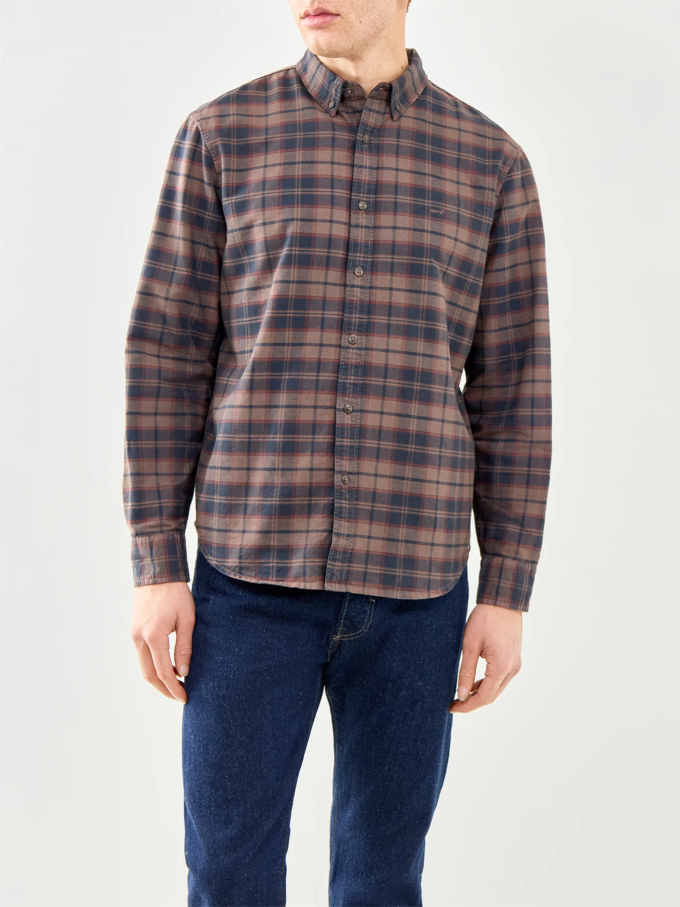Button Down Shirt Khaki - Image 4