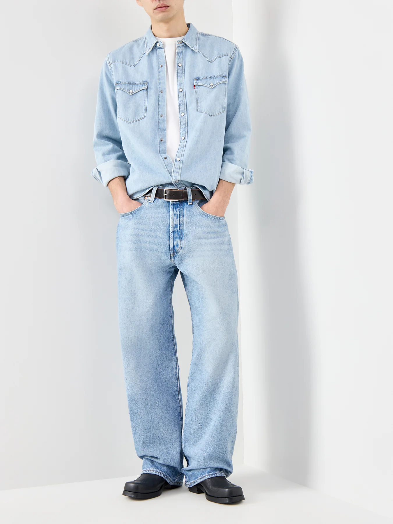 Barstow Western Shirt Blue - Image 2