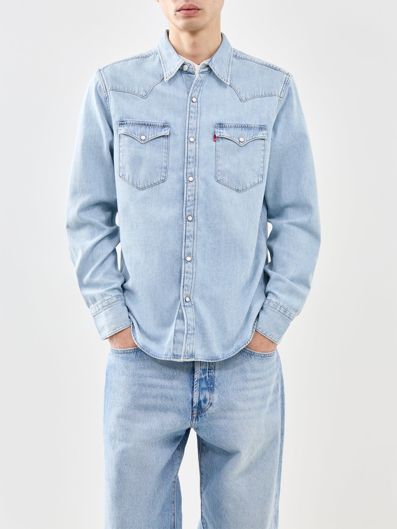 Barstow Western Shirt Blue - Image 4