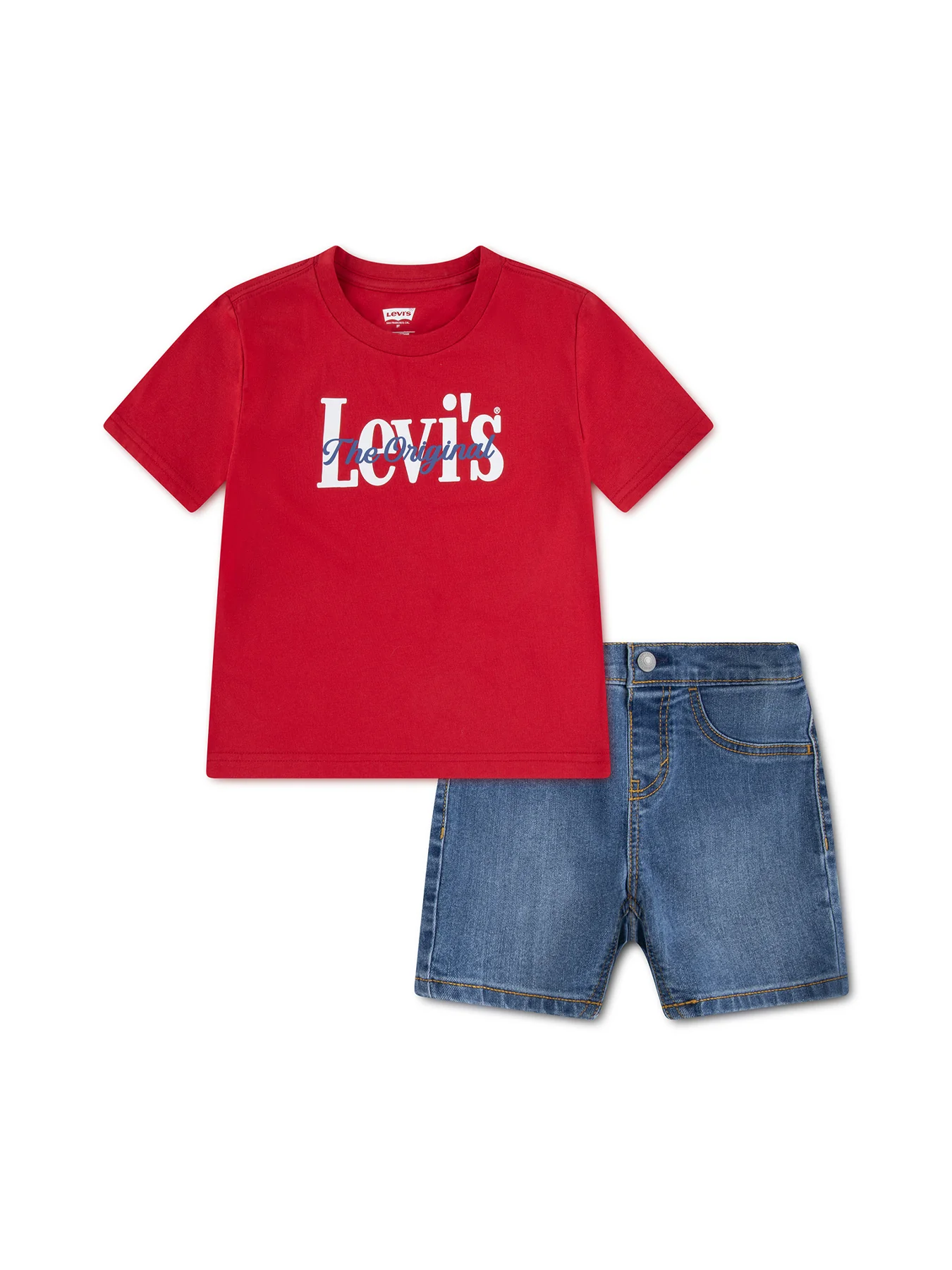 Baby Levi’s Logo T-Shirt and Shorts Set