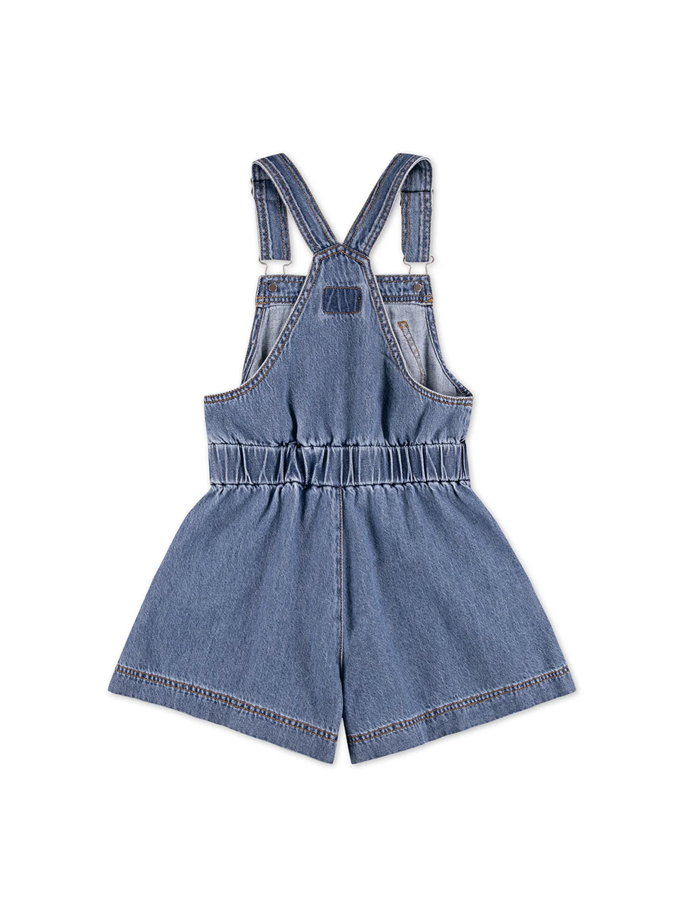 Kids' Denim Shortall Blue - Image 2