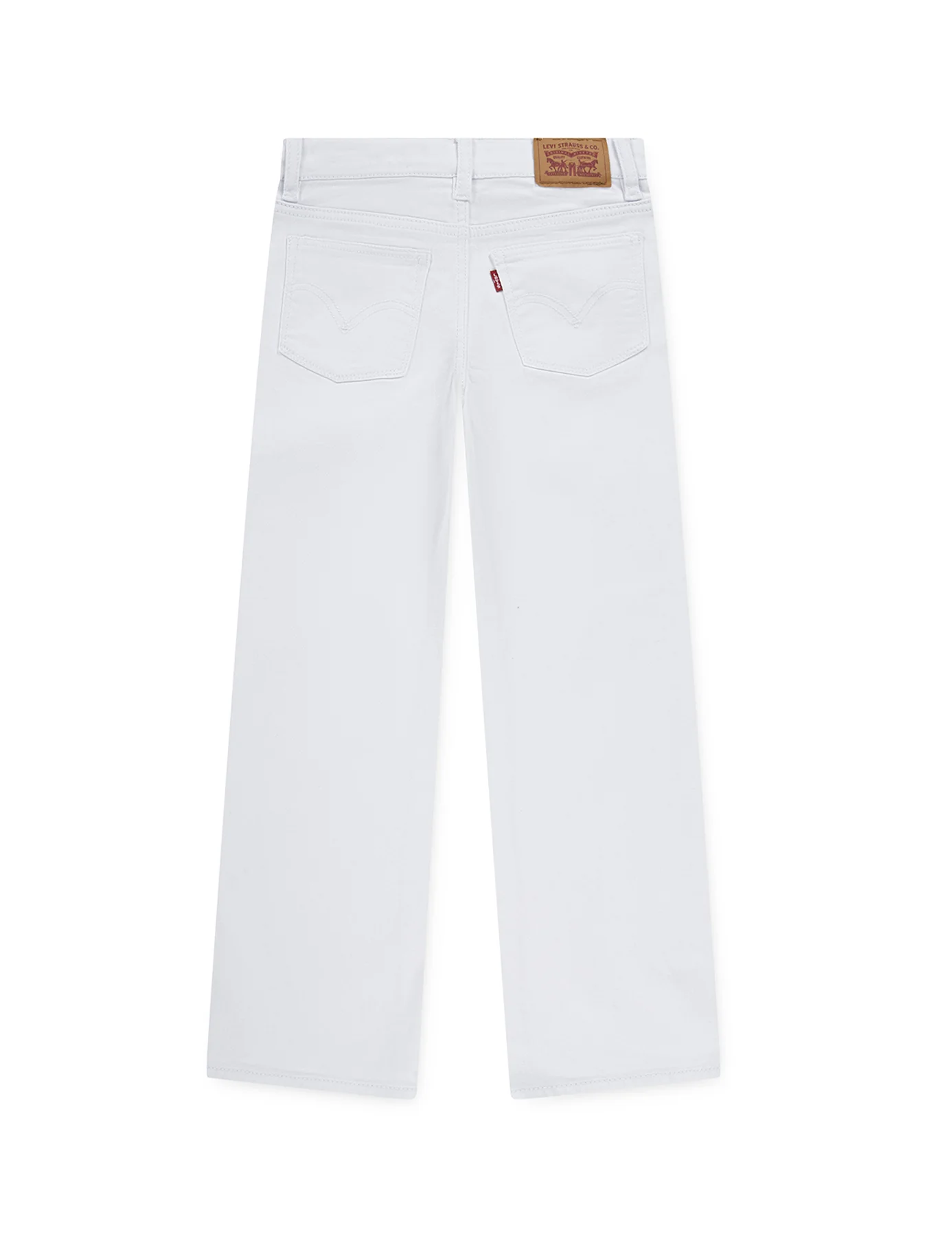 Kids’ Wide Leg Jeans White - Image 2