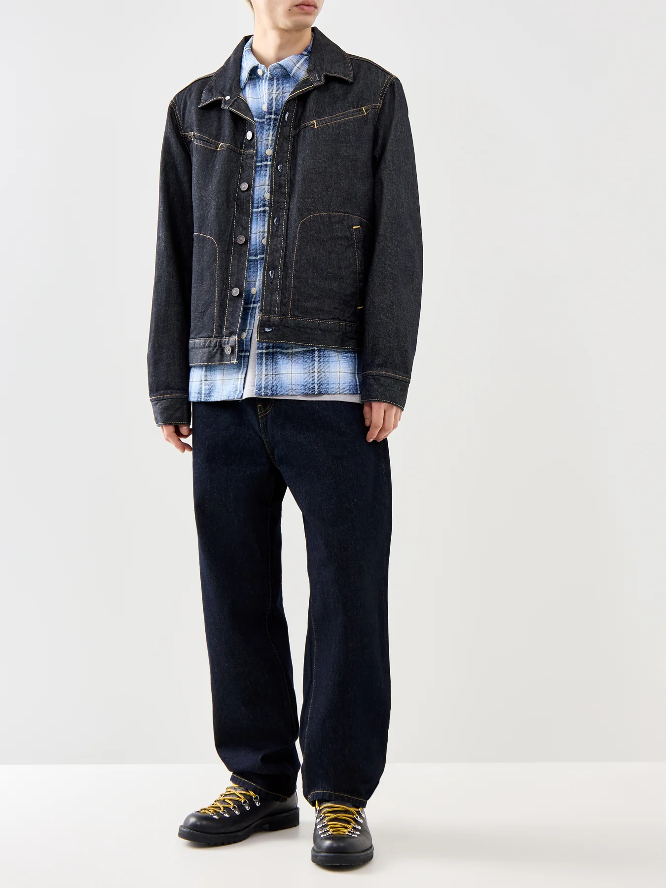 Market Miners Trucker Jacket Navy - Image 2