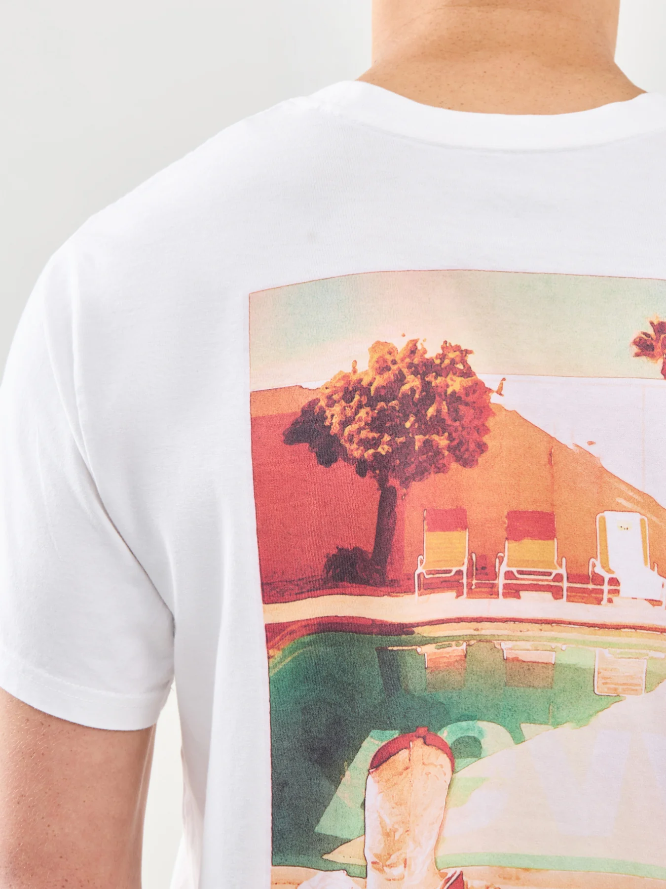 Relaxed Fit Graphic T-Shirt White - Image 3