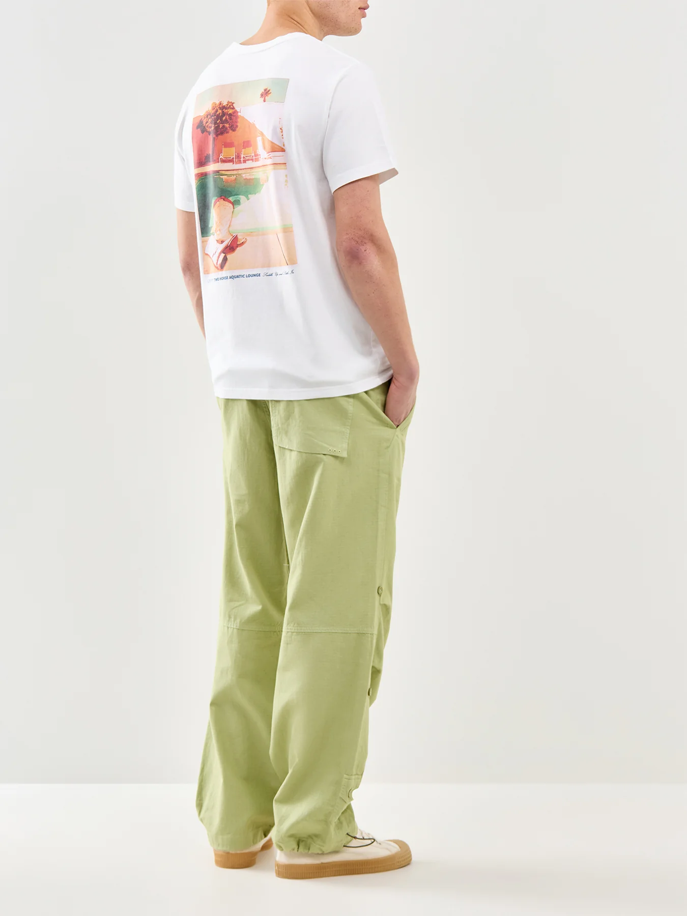 Relaxed Fit Graphic T-Shirt White - Image 5