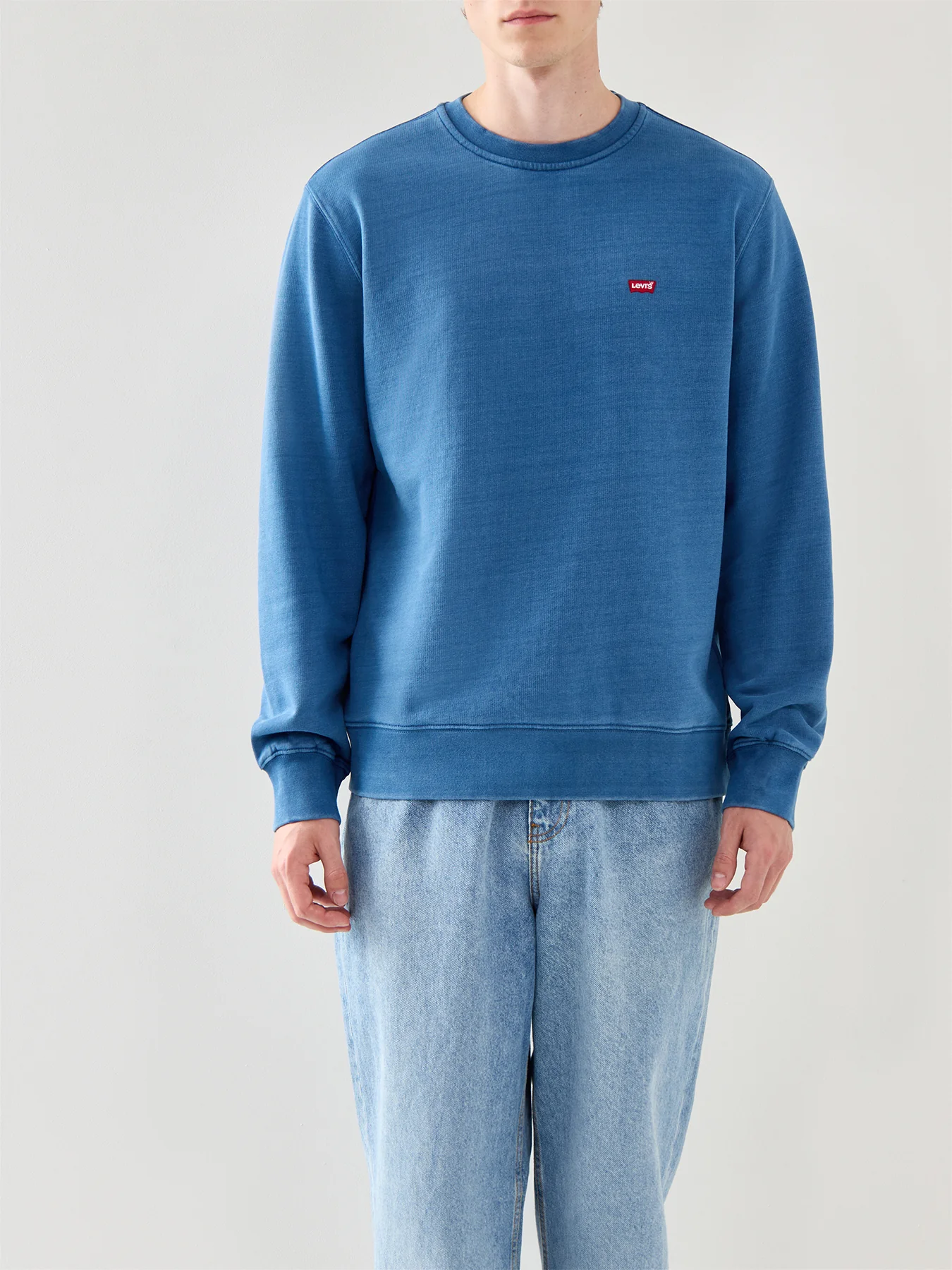 The Original Long Sleeves Cotton Crew Blue - Image 4