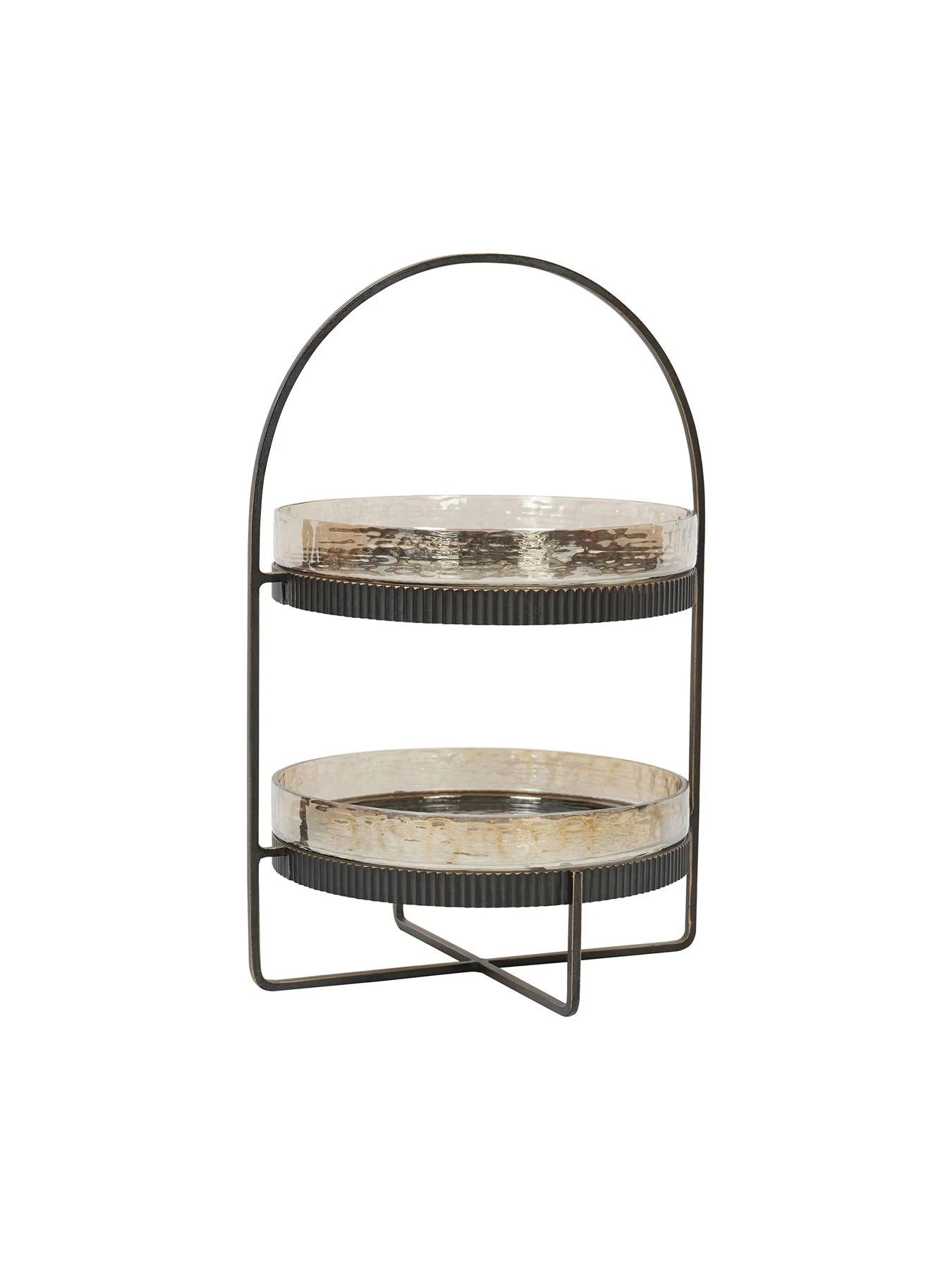 Beresford Glass Two Tier Cake Stand - Image 2