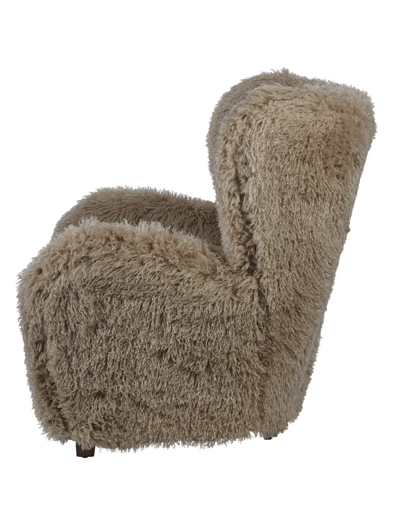 Wallace Faux Sheepskin Armchair Chair - Image 3