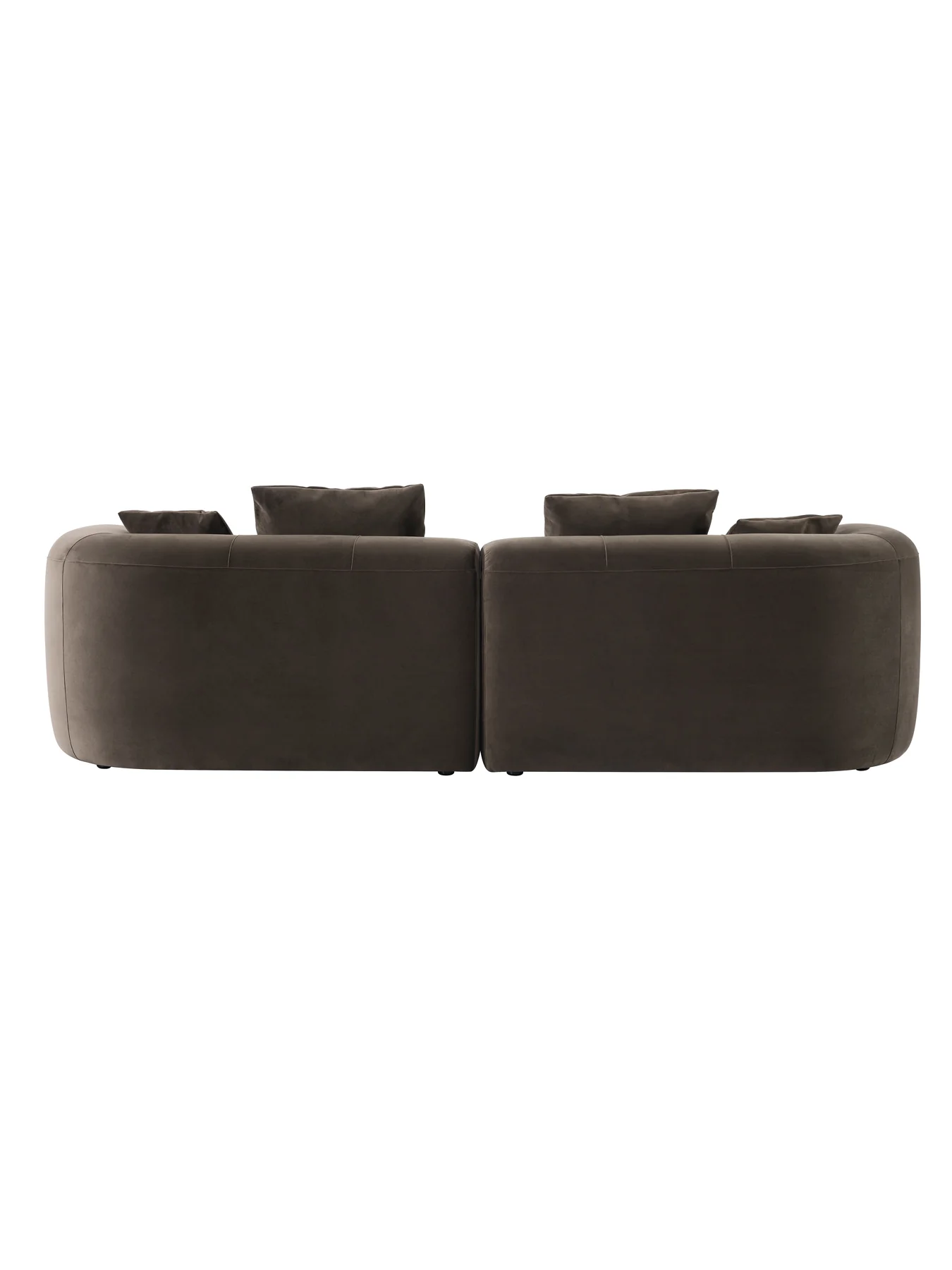 Wicklow Sofa In Brown Velvet - Image 3