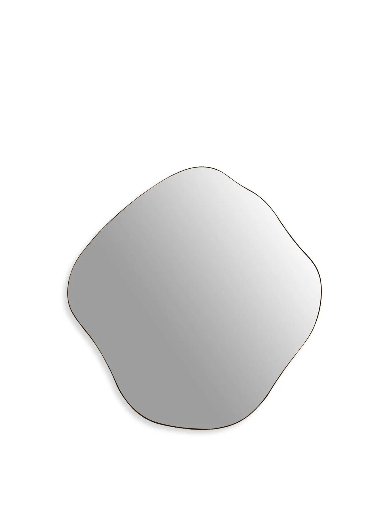 Organic Metal Framed Mirror Aged Champagne Finish