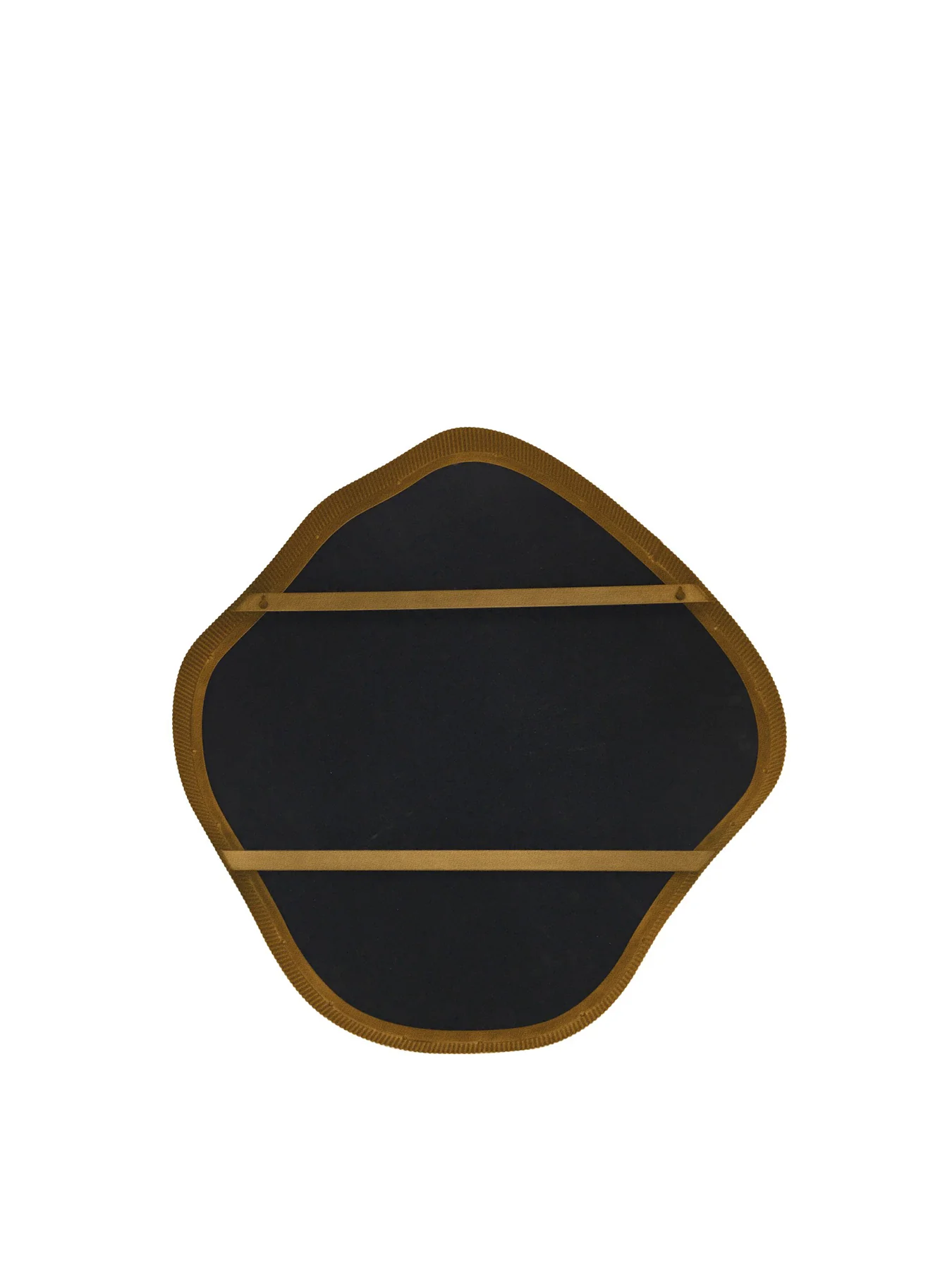 Organic Metal Framed Mirror Aged Champagne Finish - Image 3