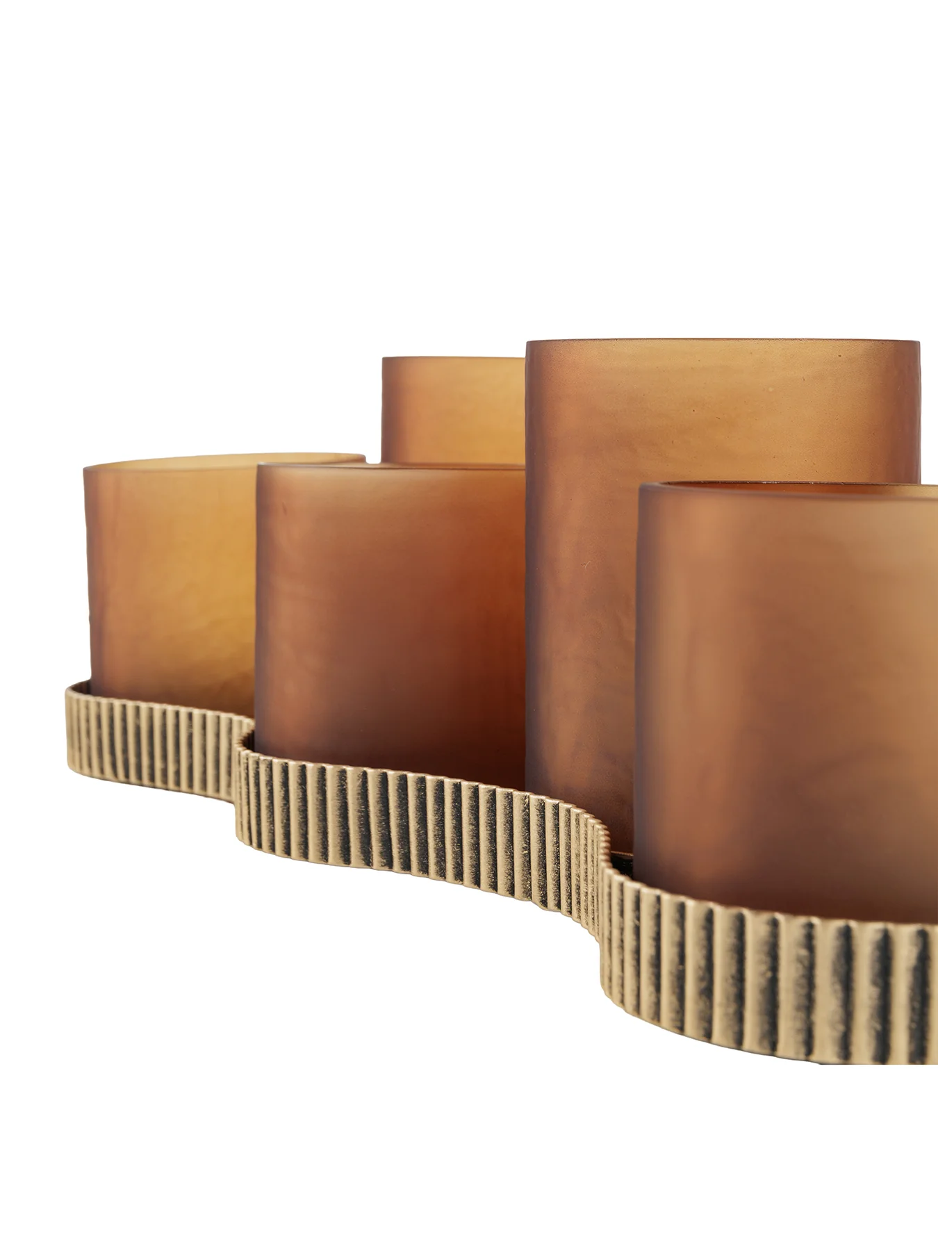 Belvedere Aged Gold Candle Holder - Image 3