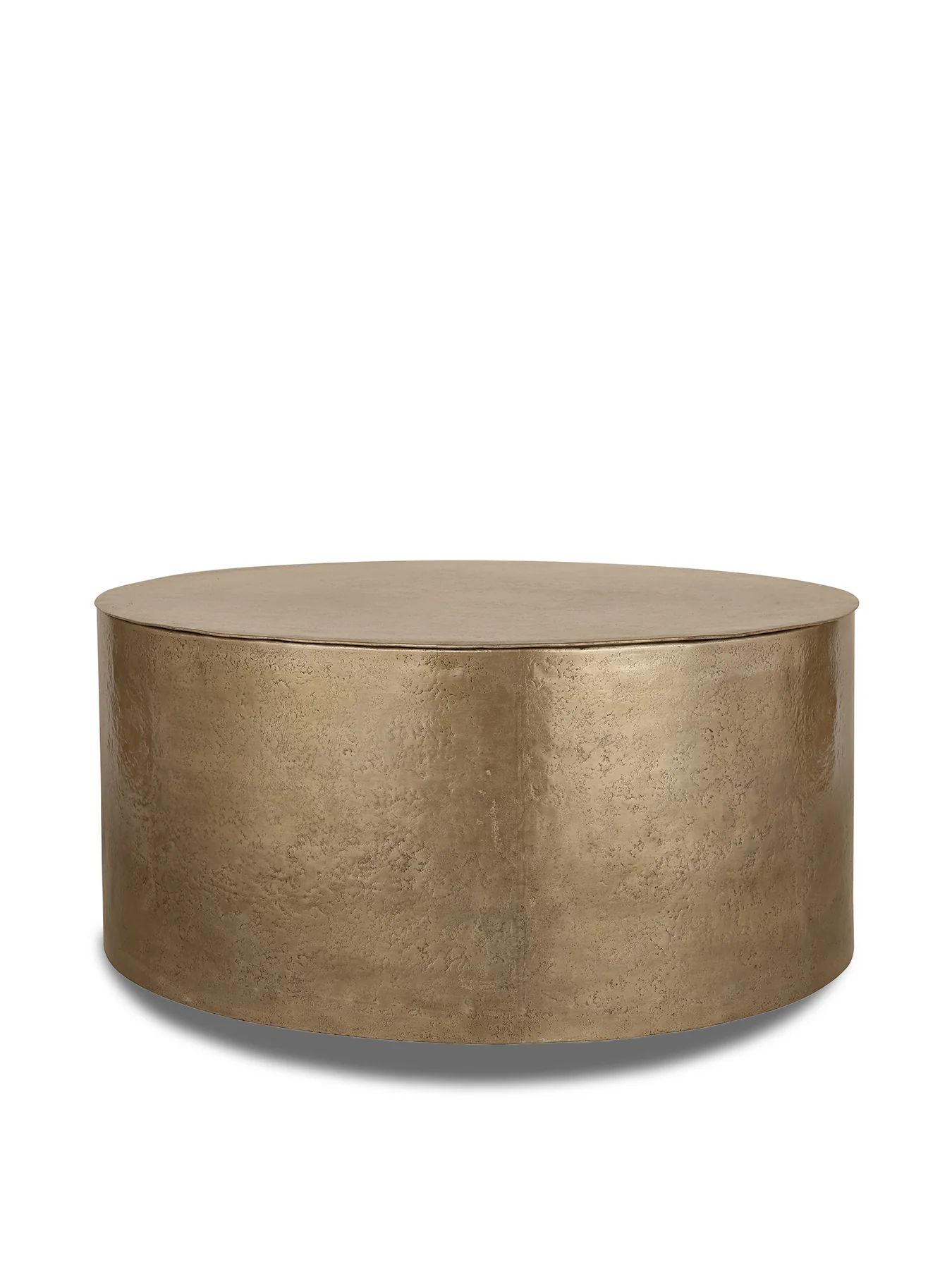 Zander Metal Drum Coffee Table Storage - Image 2