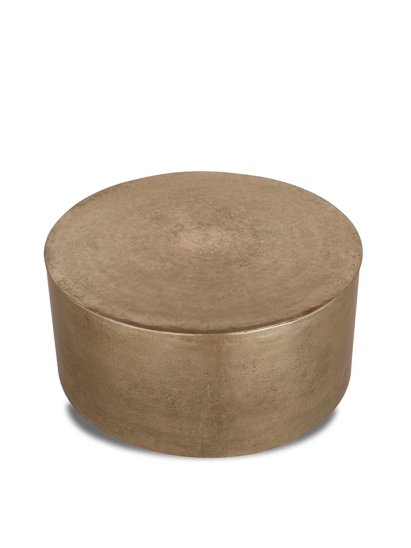 Zander Metal Drum Coffee Table Storage - Image 3