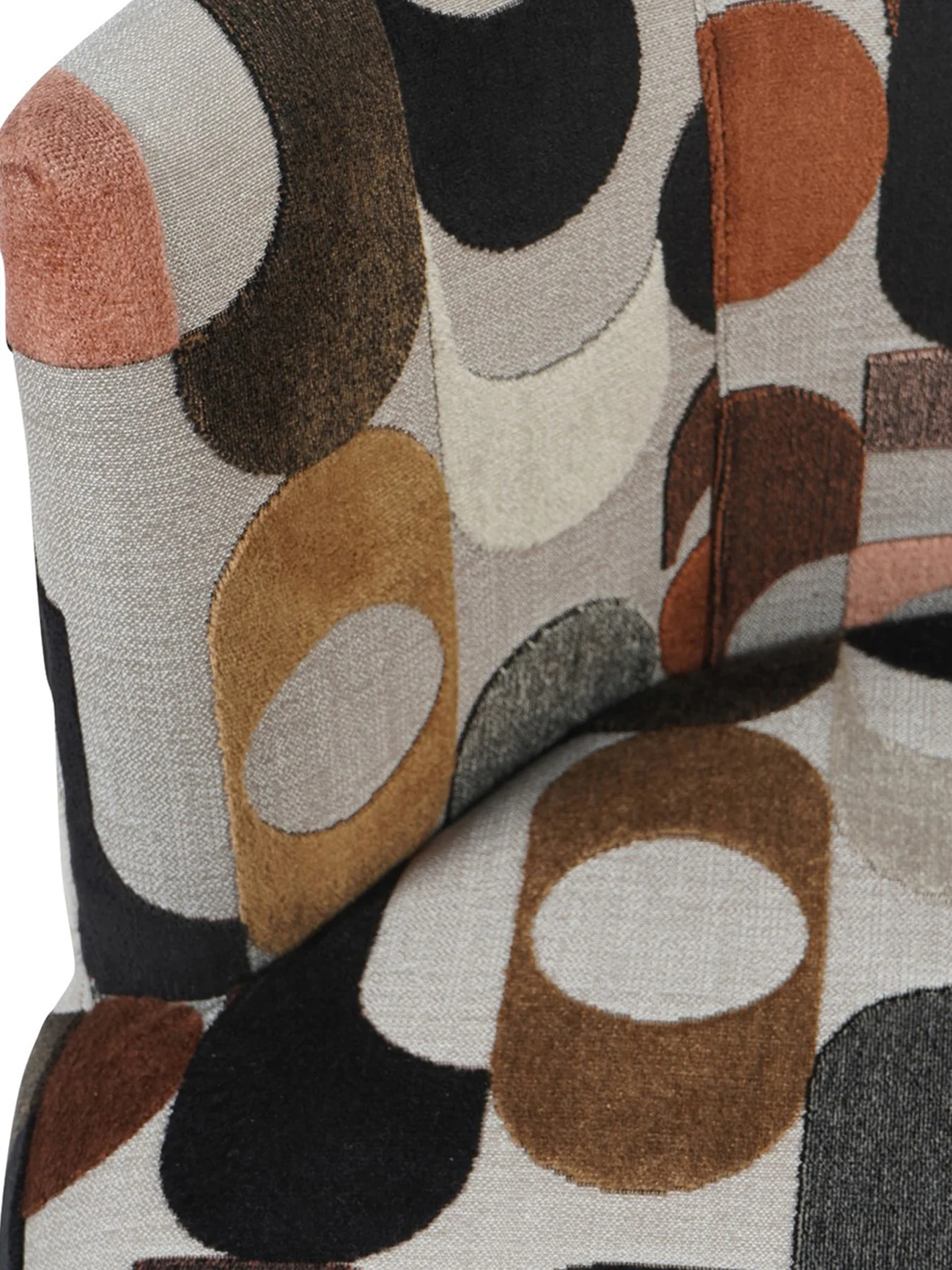 Portico Belgian Velvet Swivel Chair - Image 4