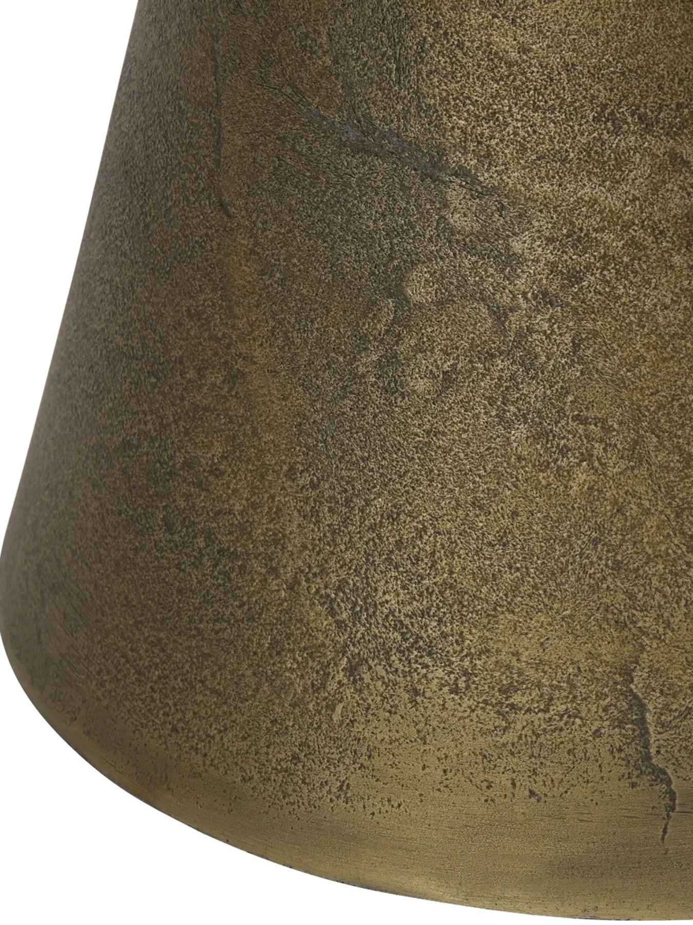 Clifton II Antique Brass and Light Travertine Coffee Table - Image 3