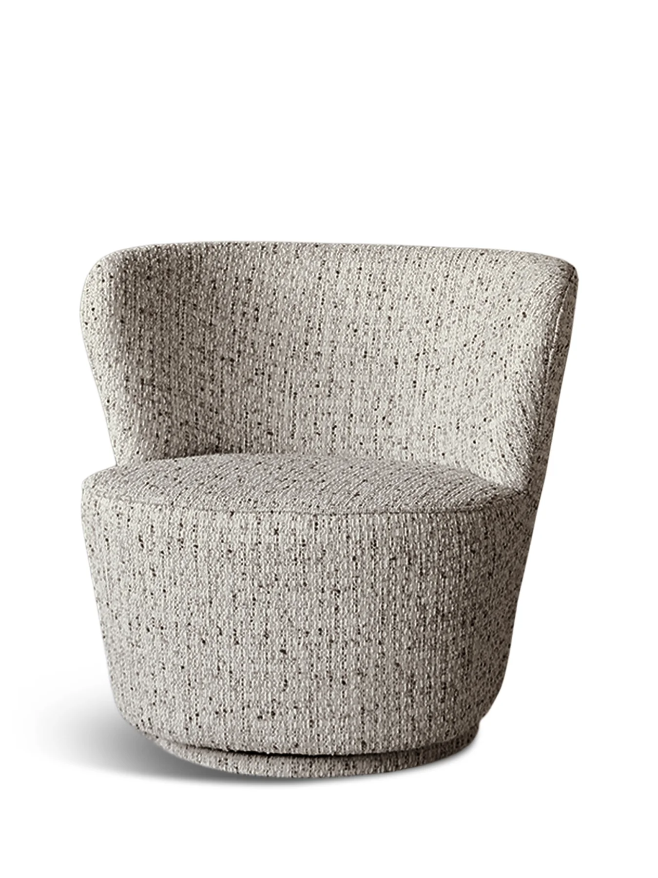 Roehampton Textured Slub Swivel Chair Natural
