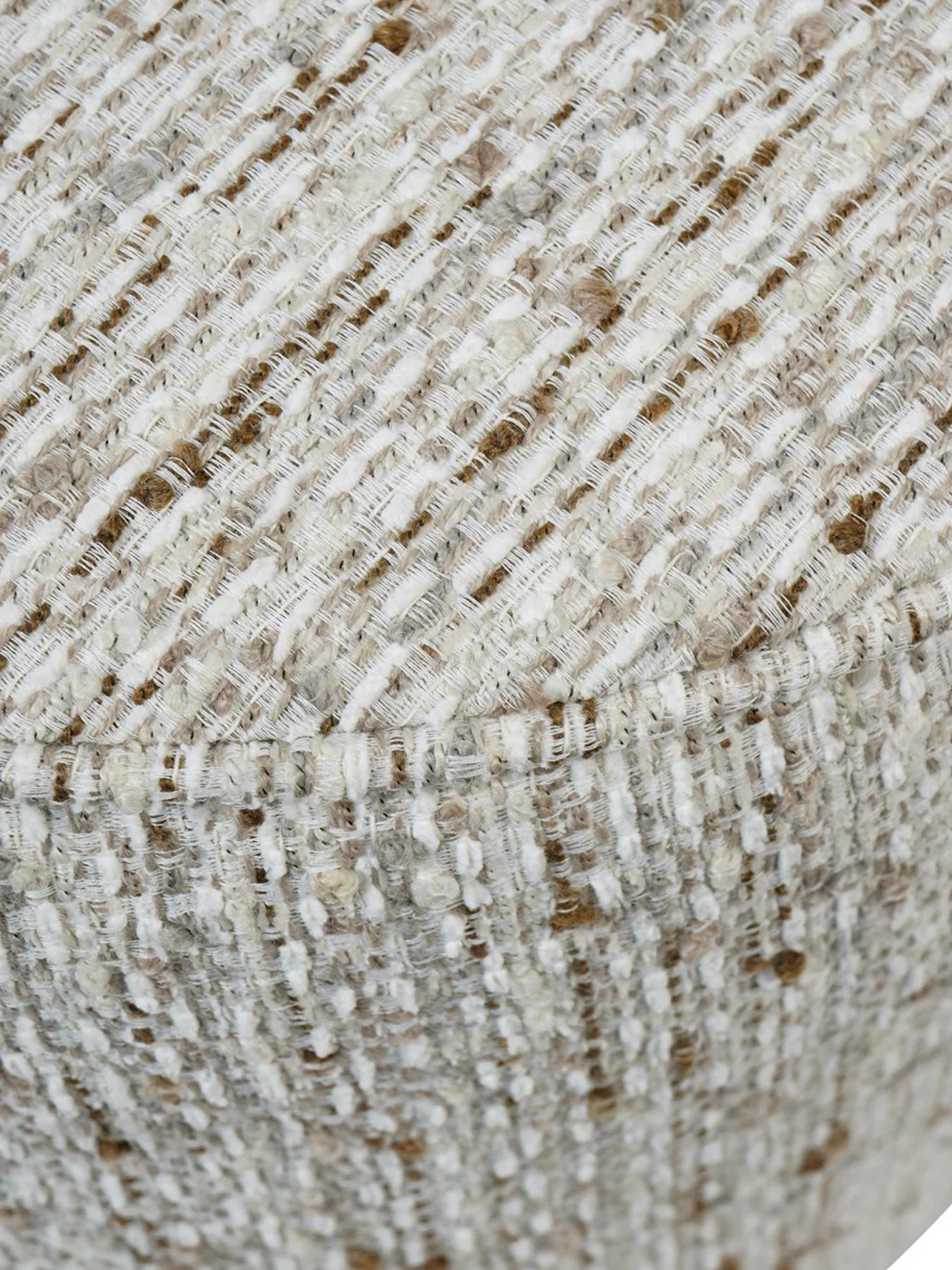 Roehampton Textured Slub Swivel Chair Natural - Image 4
