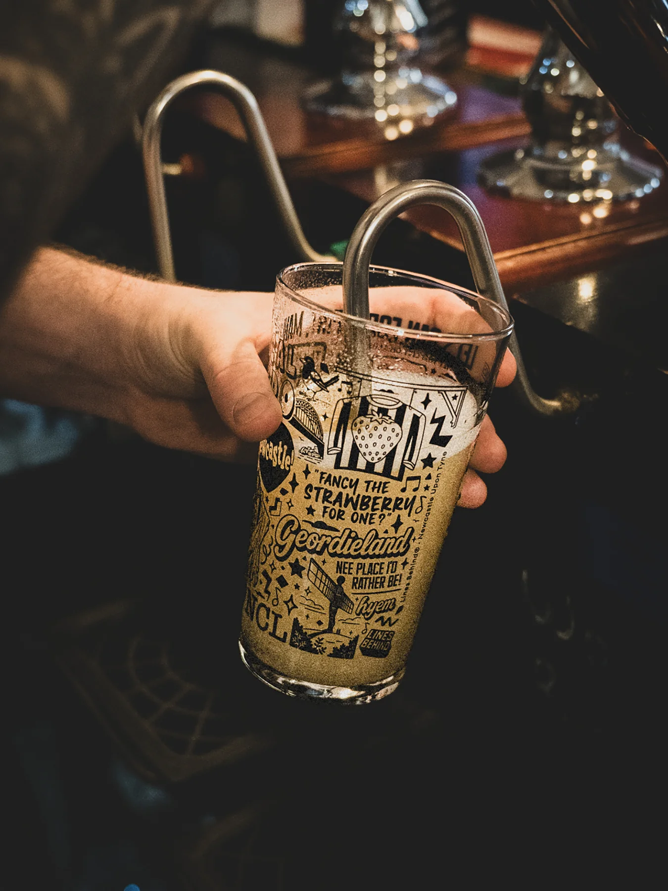 Lines Behind Beer Glass - Image 4