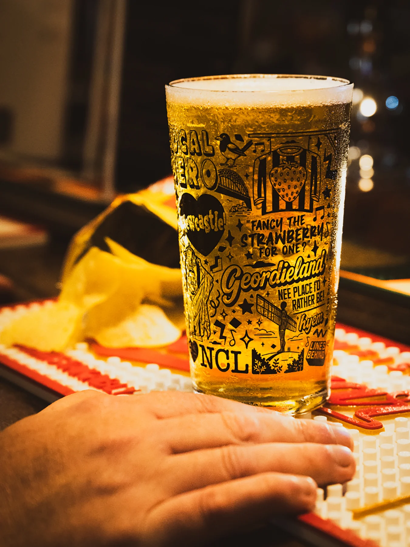 Lines Behind Beer Glass - Image 6