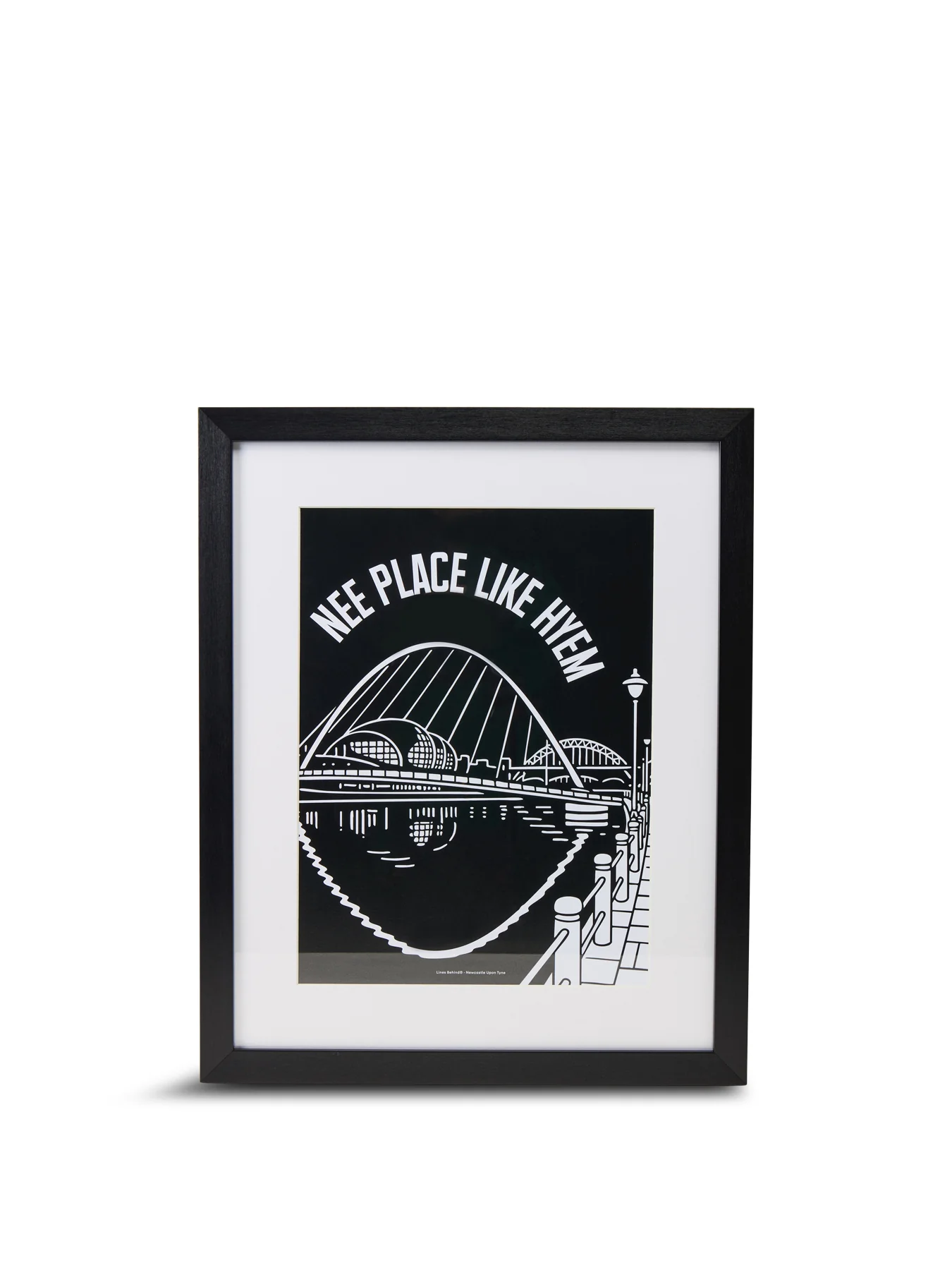 Regional Typography Framed Art Print A3