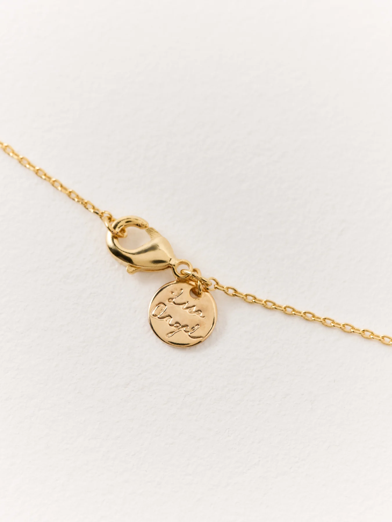 Tiny Pearl Bow Necklace Gold - Image 3