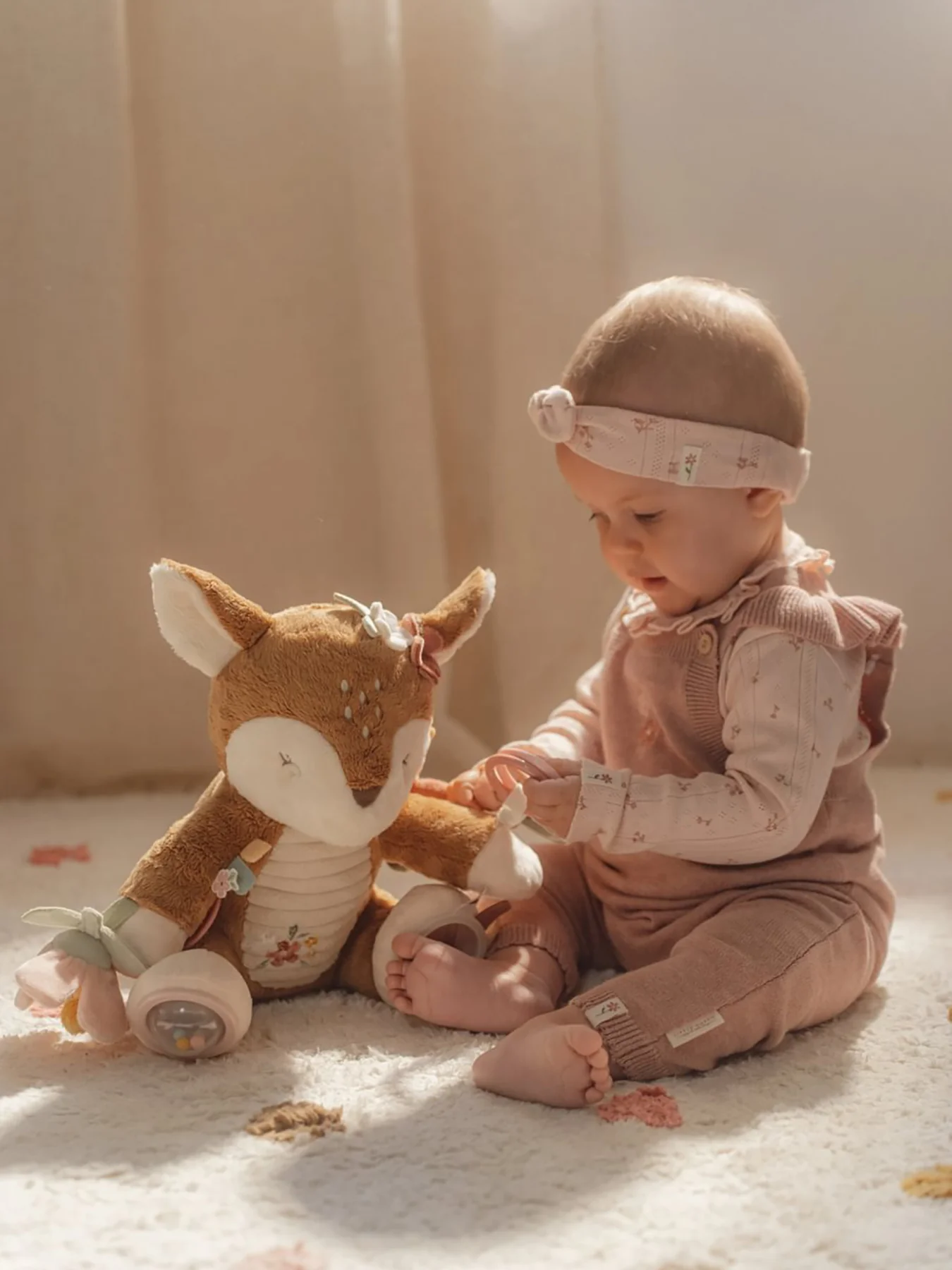 Soft Toy Deer Fairy Garden Pink - Image 2