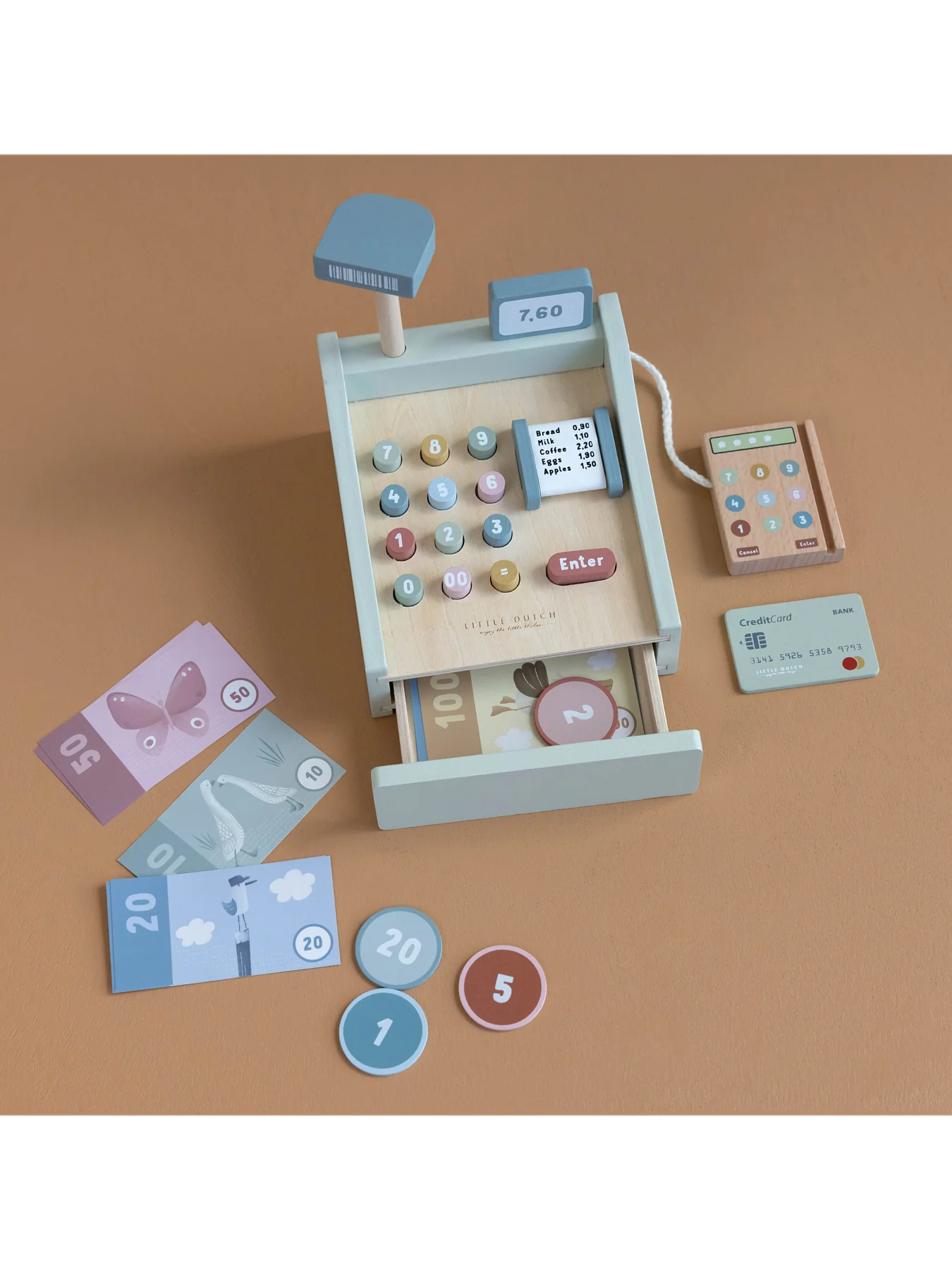 Wooden Cash Register Toy - Image 3