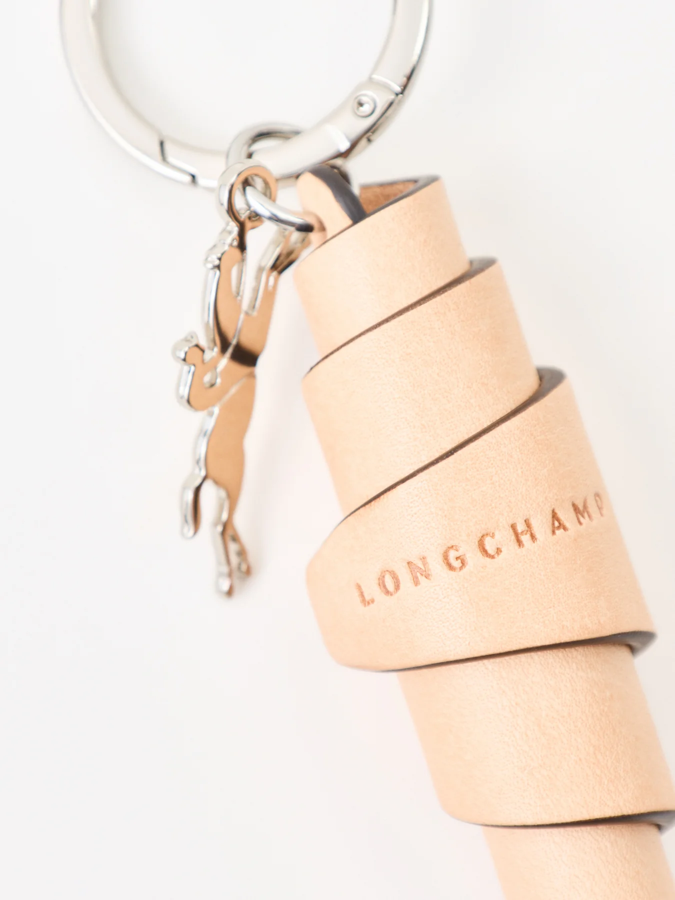 Leather Croissant Key Ring Vegetal - Image 3