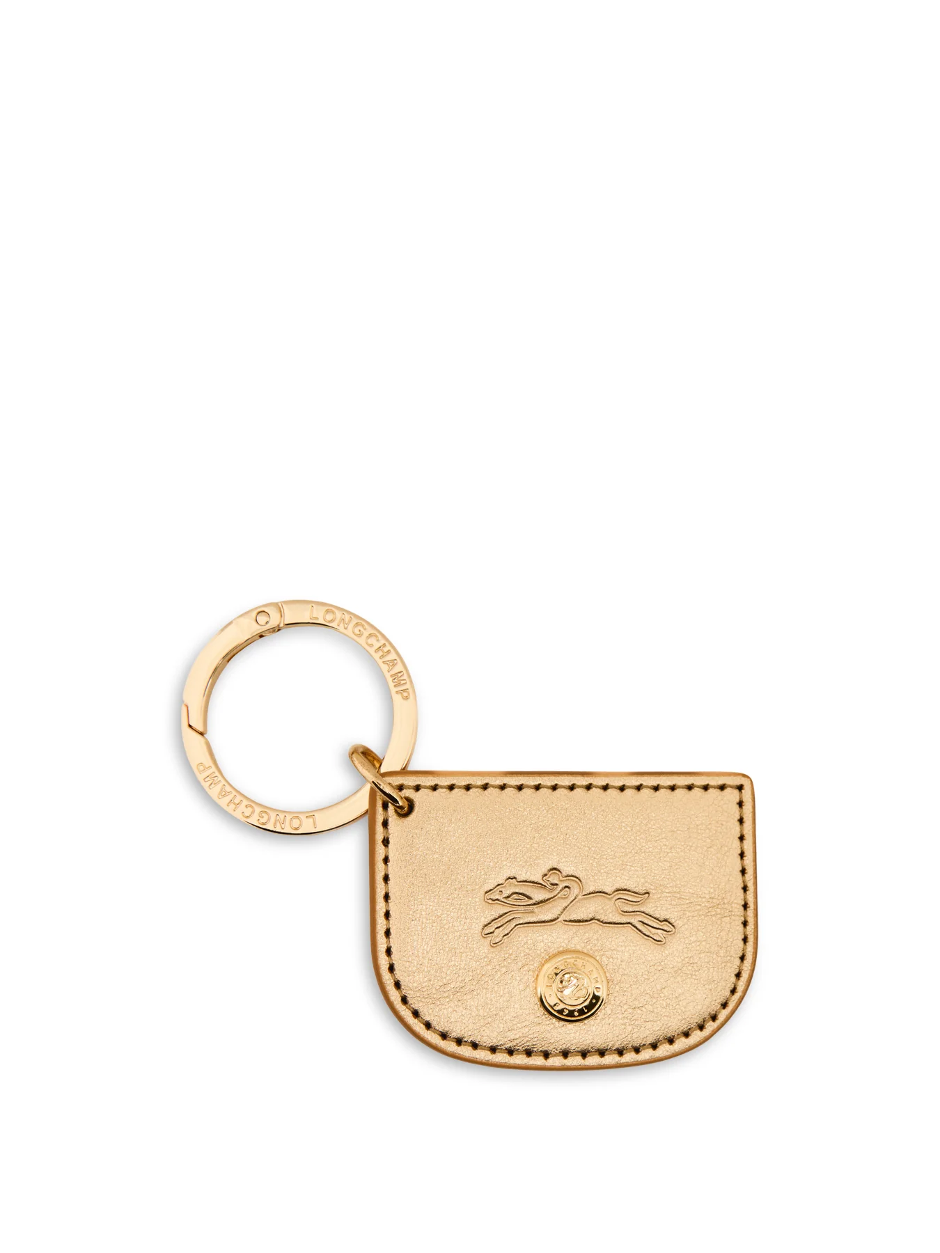 Epure Flag Leather Keyring Gold