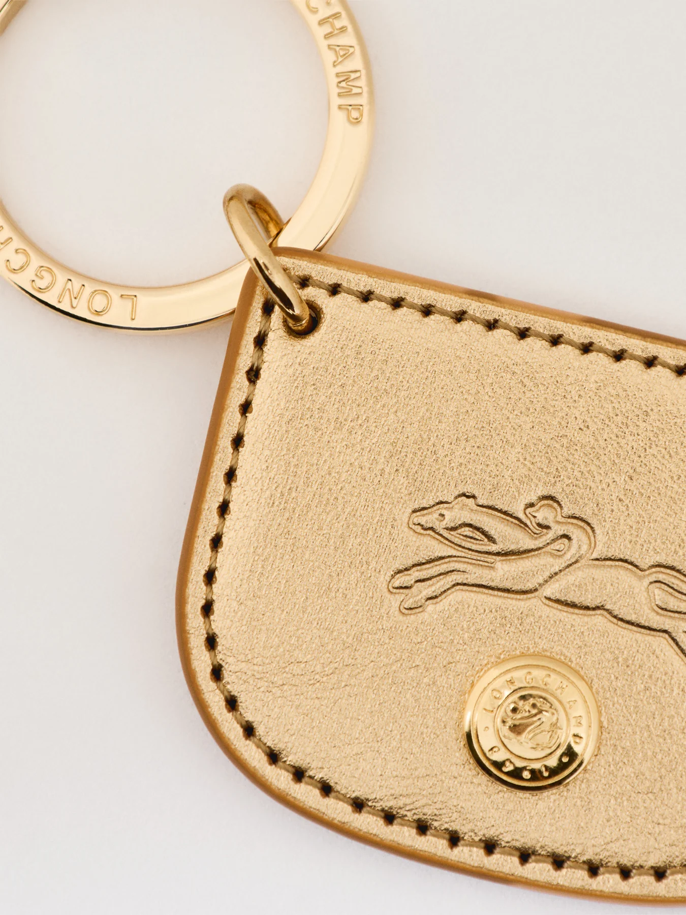 Epure Flag Leather Keyring Gold - Image 3