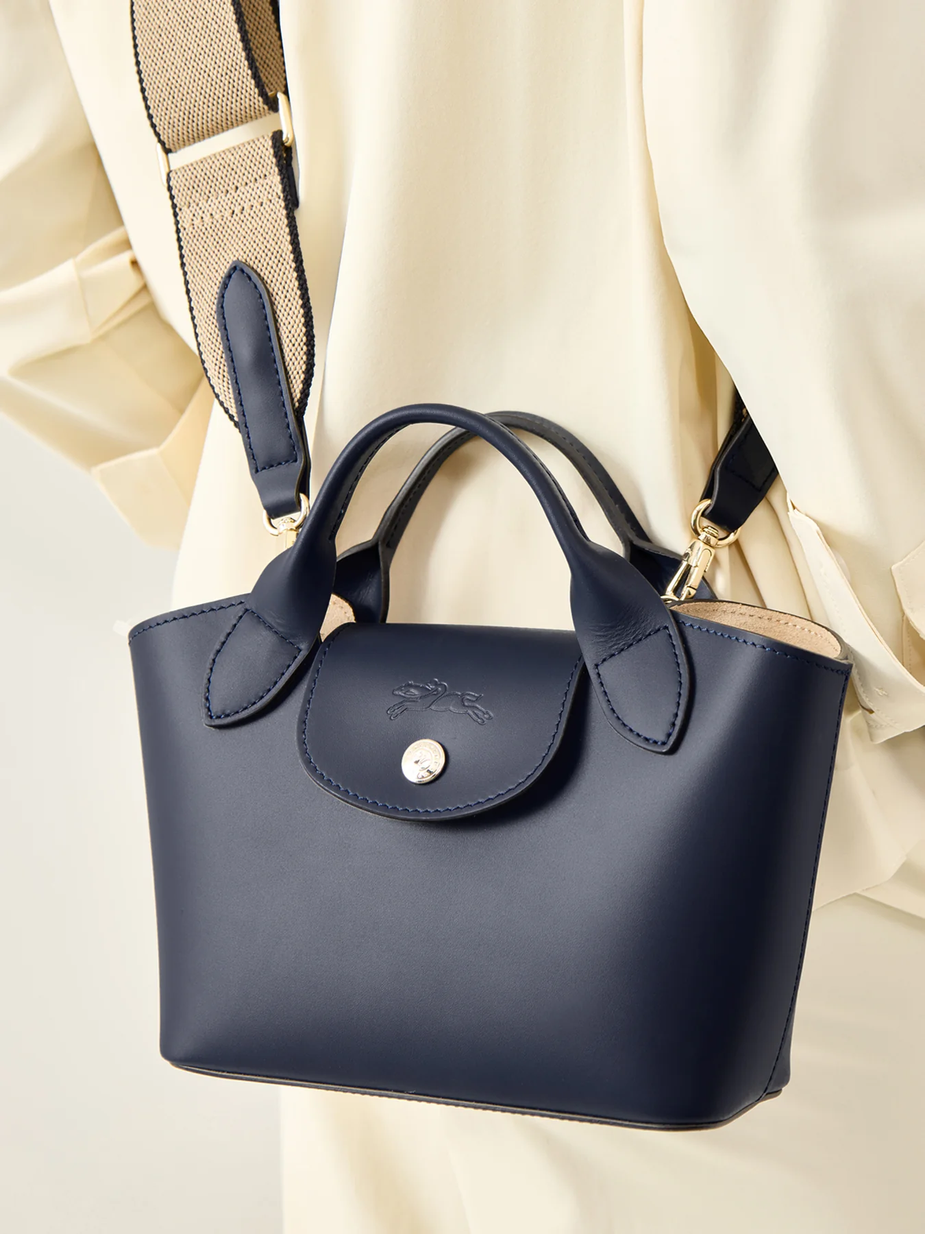 Epure Timeless Tote Bag Extra Small Navy - Image 2
