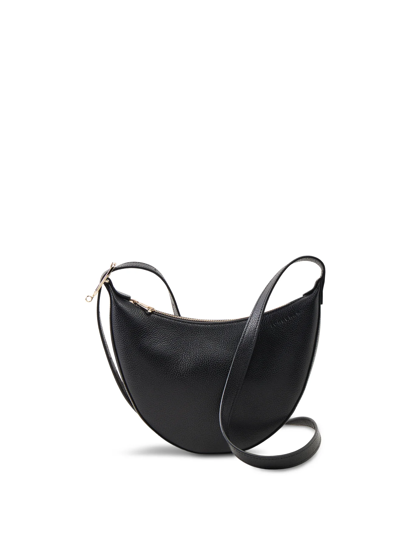 Le Foulonné Small Leather Crossbody Bag Black