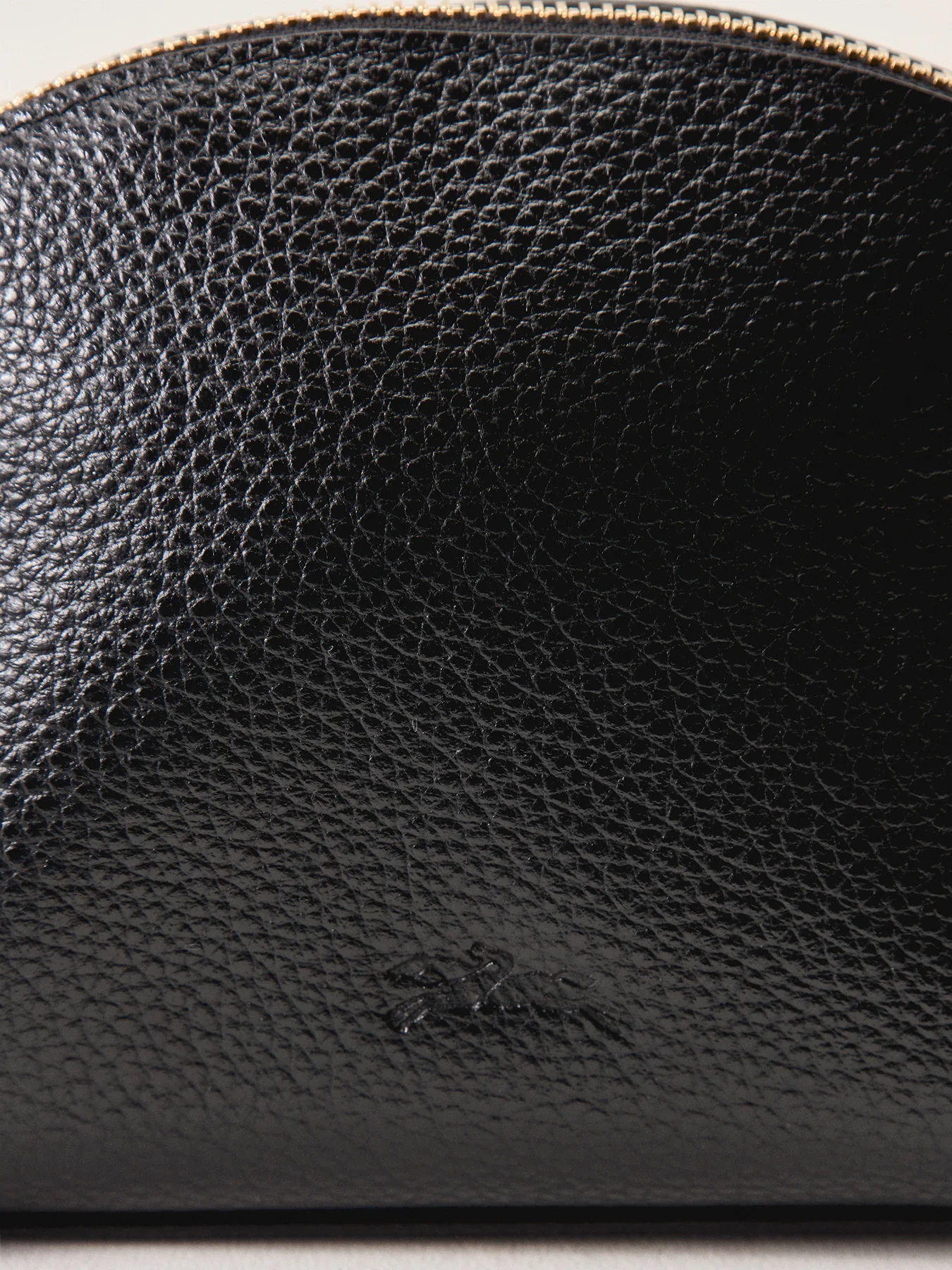 Le Foulonné Leather Pouch Black - Image 3