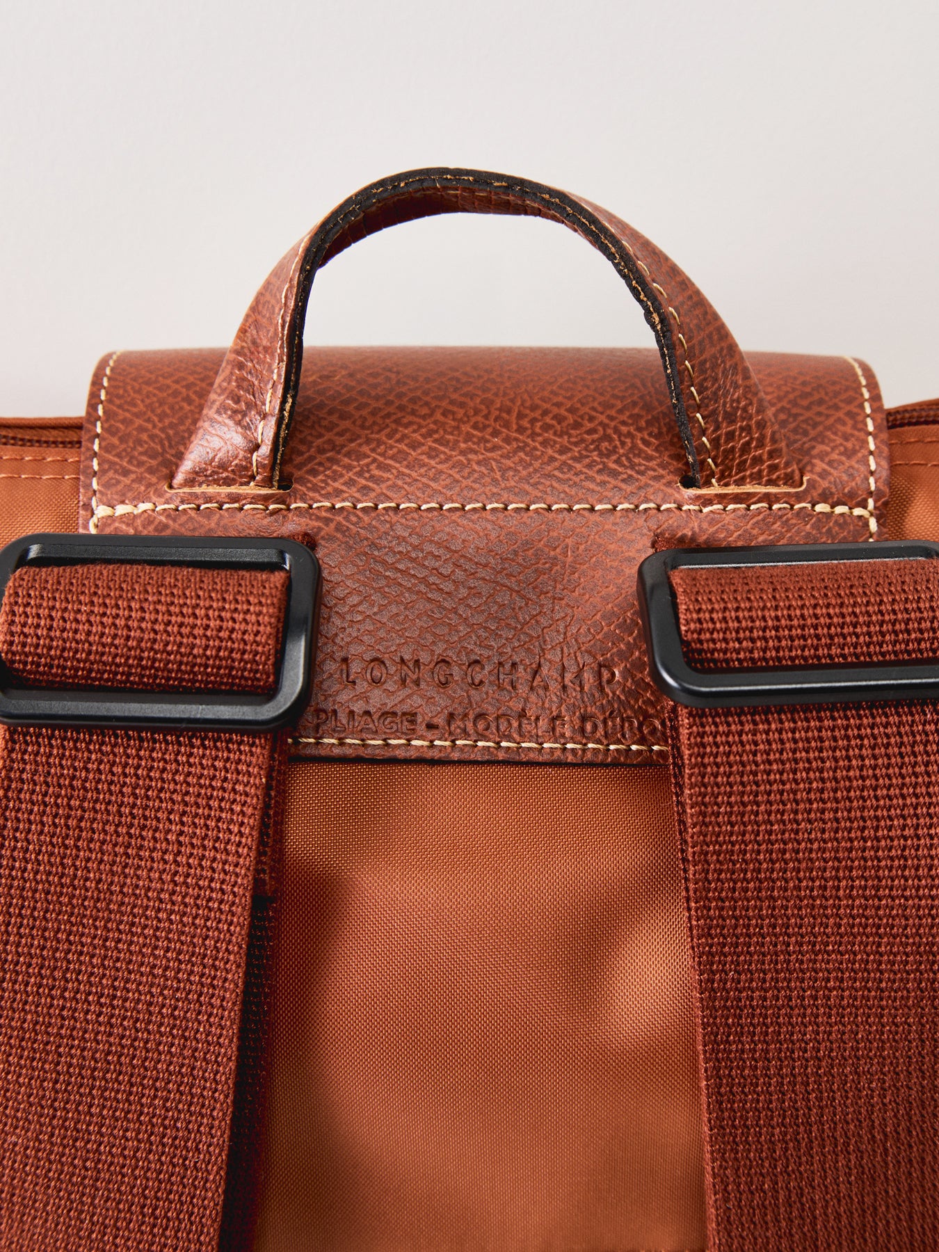 Le Pliage Medium Nylon Backpack Cognac - Image 4