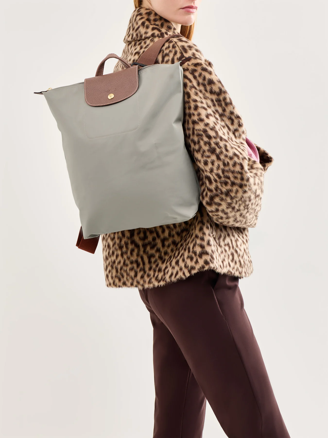 Le Pliage Original Medium Backpack Galet - Image 2