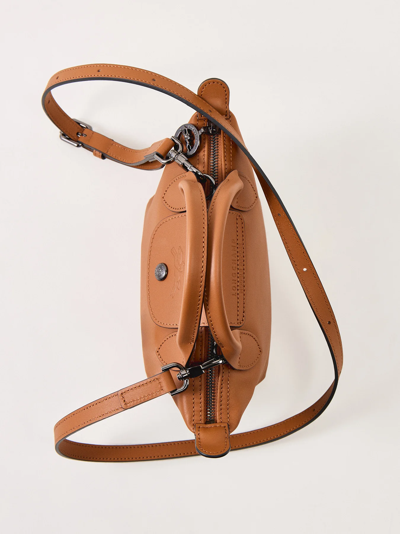 Le Pliage Xtra Extra-Small Leather Handbag Cashew - Image 5