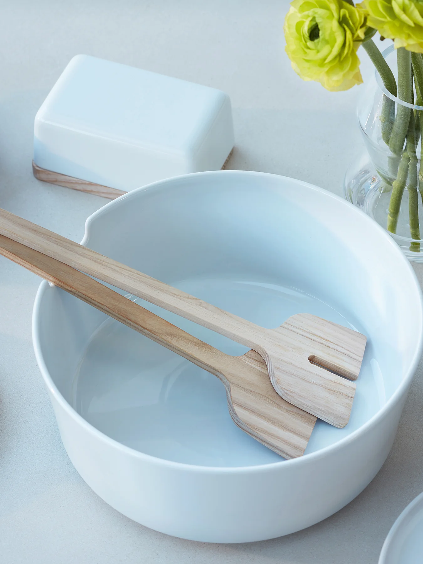 Collective Salad Bowl Servers White - Image 2
