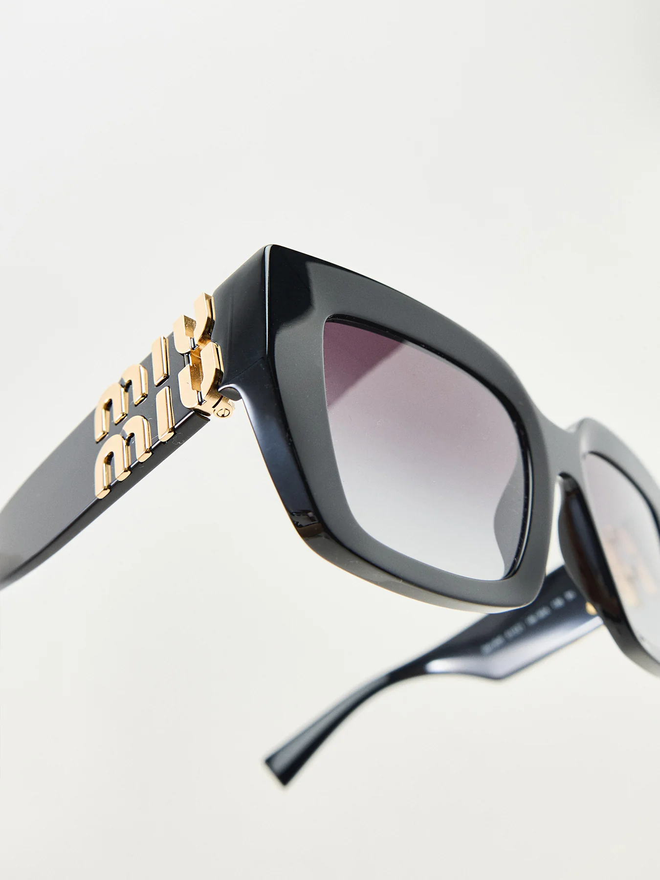 Oversized Acetate Sunglasses Black - Image 3
