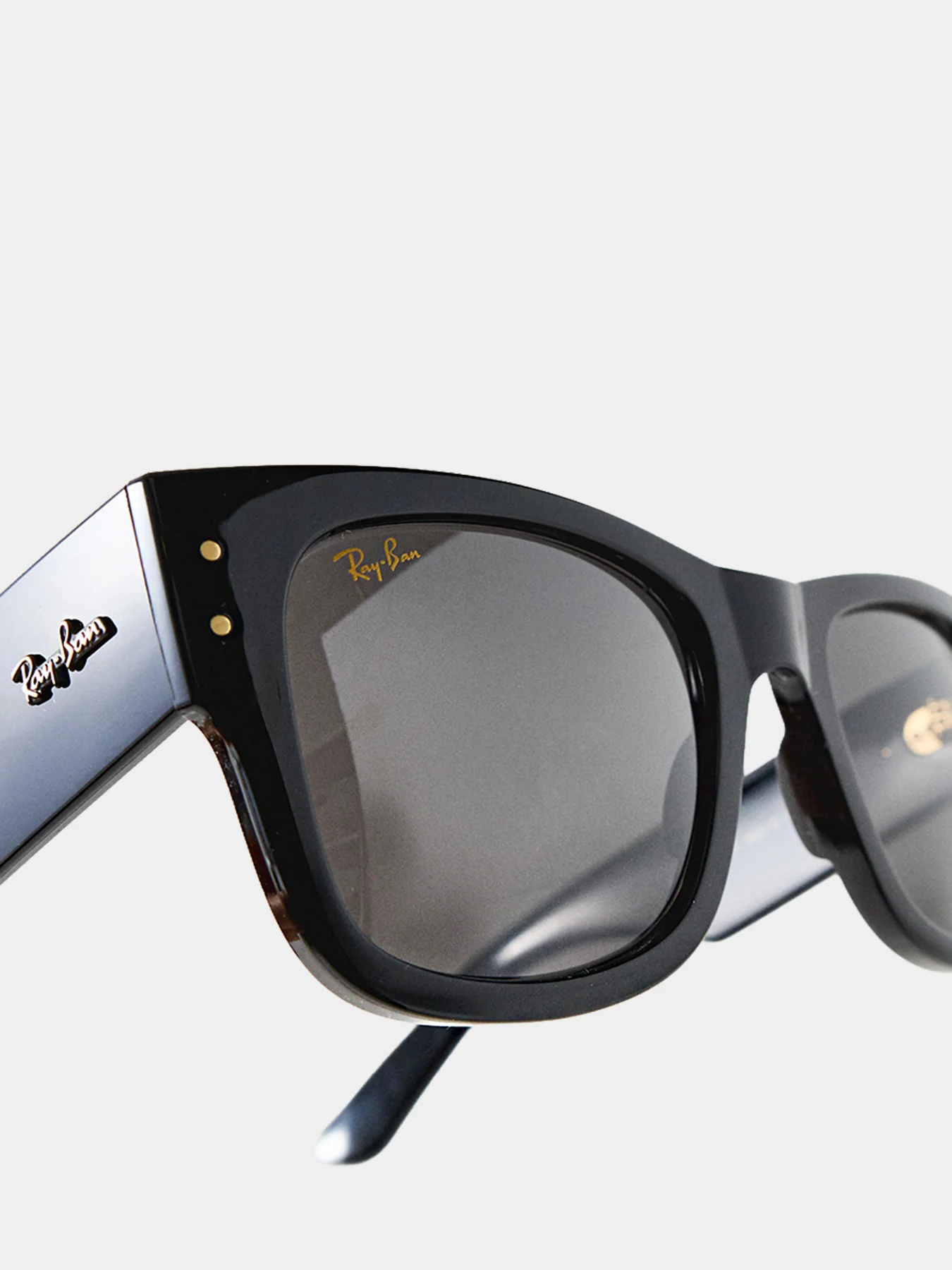 Mega Wayfarer Sunglasses Black - Image 3