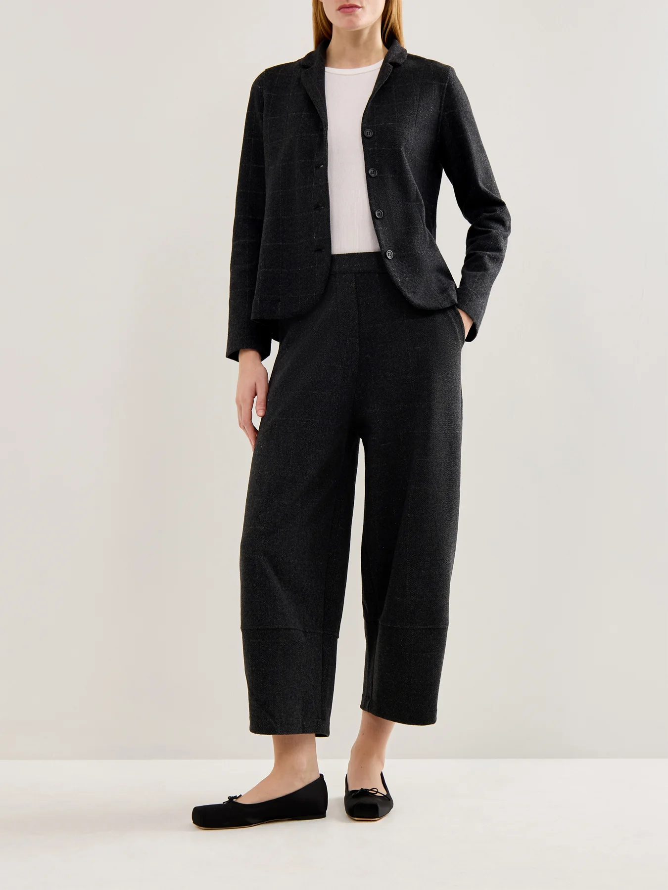 Herringbone Trousers Grey - Image 2