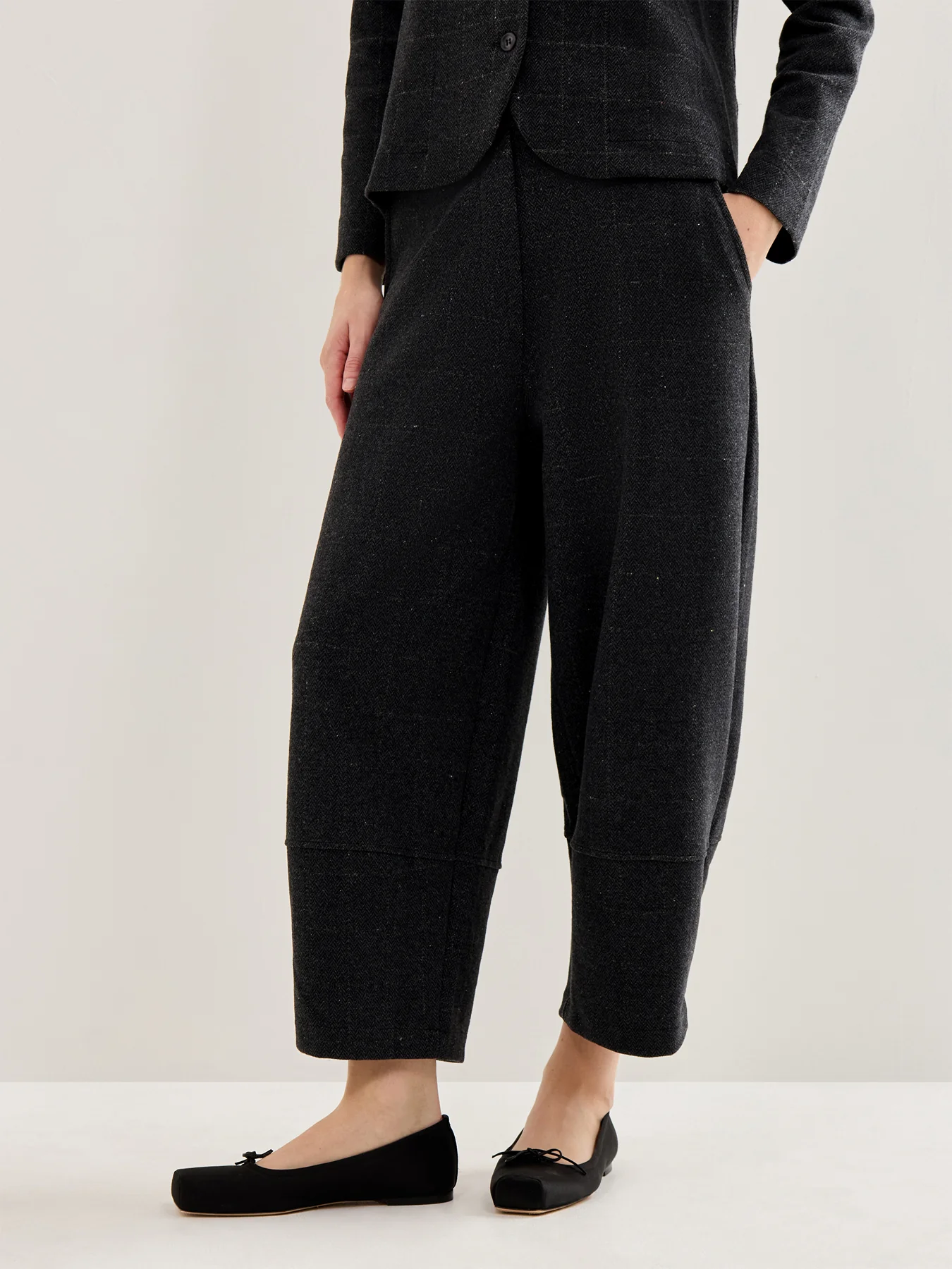 Herringbone Trousers Grey - Image 4