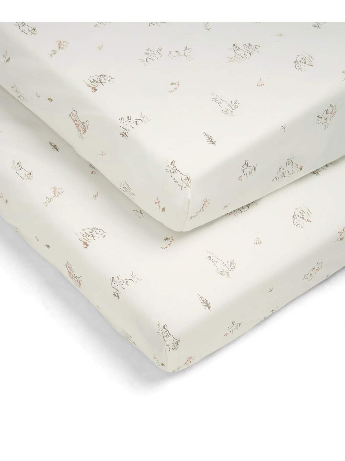 2 CotBed Fitted Sheets BunnyFox - Image 4