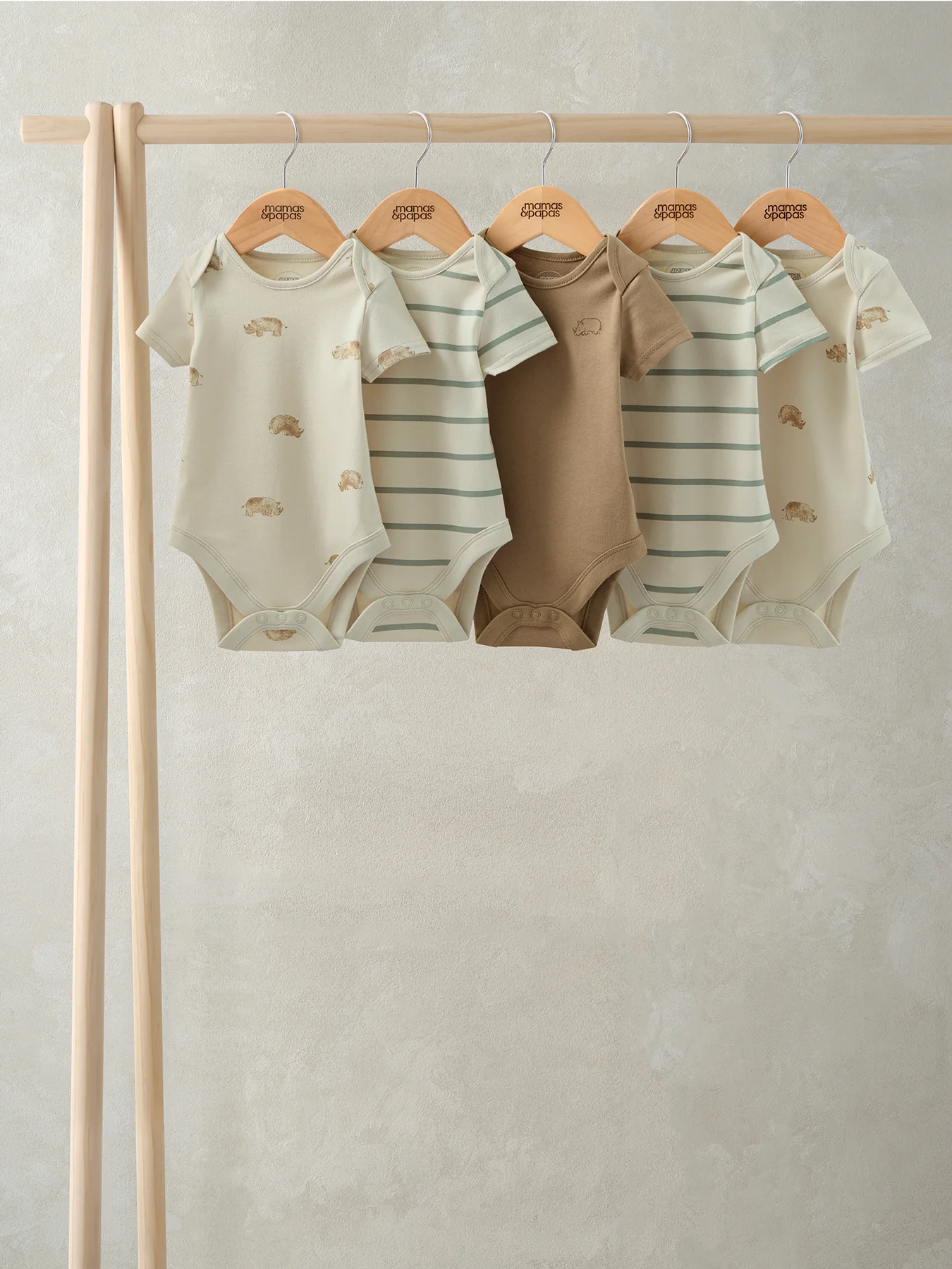 Baby Rhino Bodysuit Set Multi - Image 2